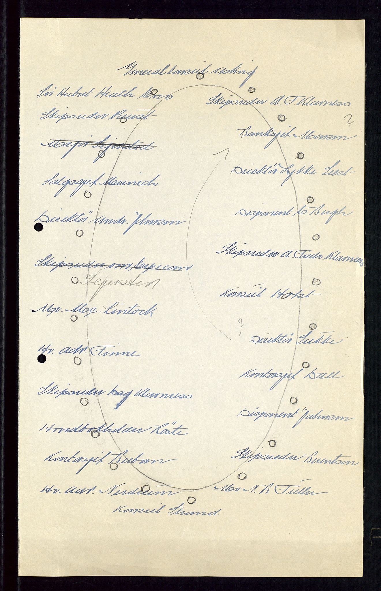 PA 1544 - Norsk Brændselolje A/S, AV/SAST-A-101965/1/A/Aa/L0006/0002: Generalforamling / General- og ekstraordinær generalforsamling 1951, 1951, p. 91