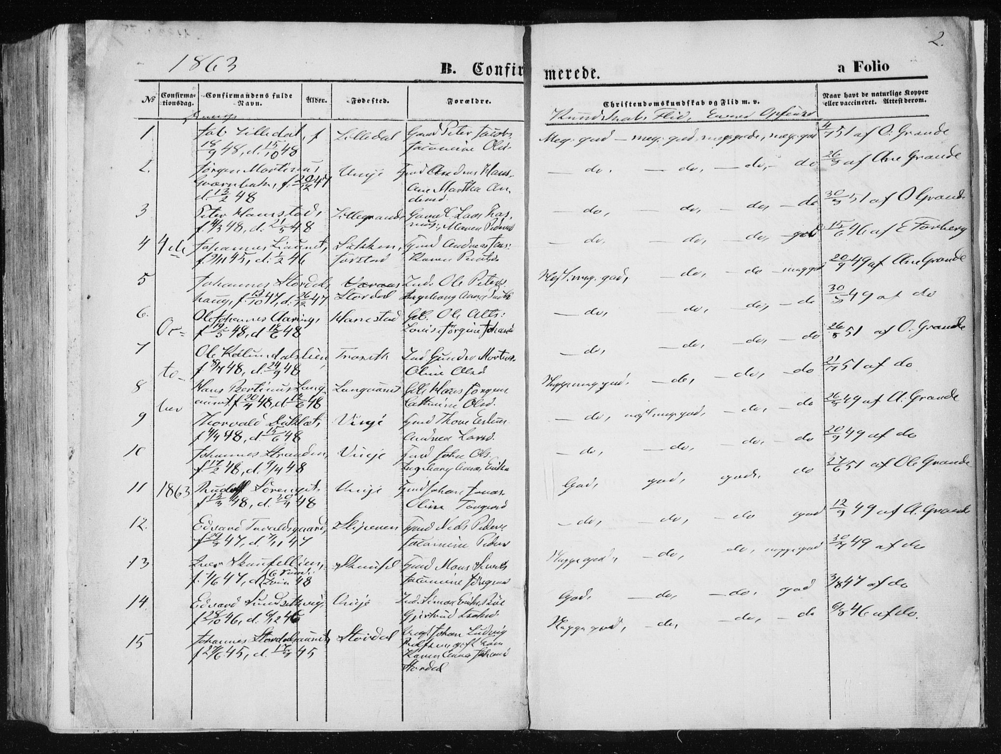 Ministerialprotokoller, klokkerbøker og fødselsregistre - Nord-Trøndelag, SAT/A-1458/733/L0323: Parish register (official) no. 733A02, 1843-1870, p. 2