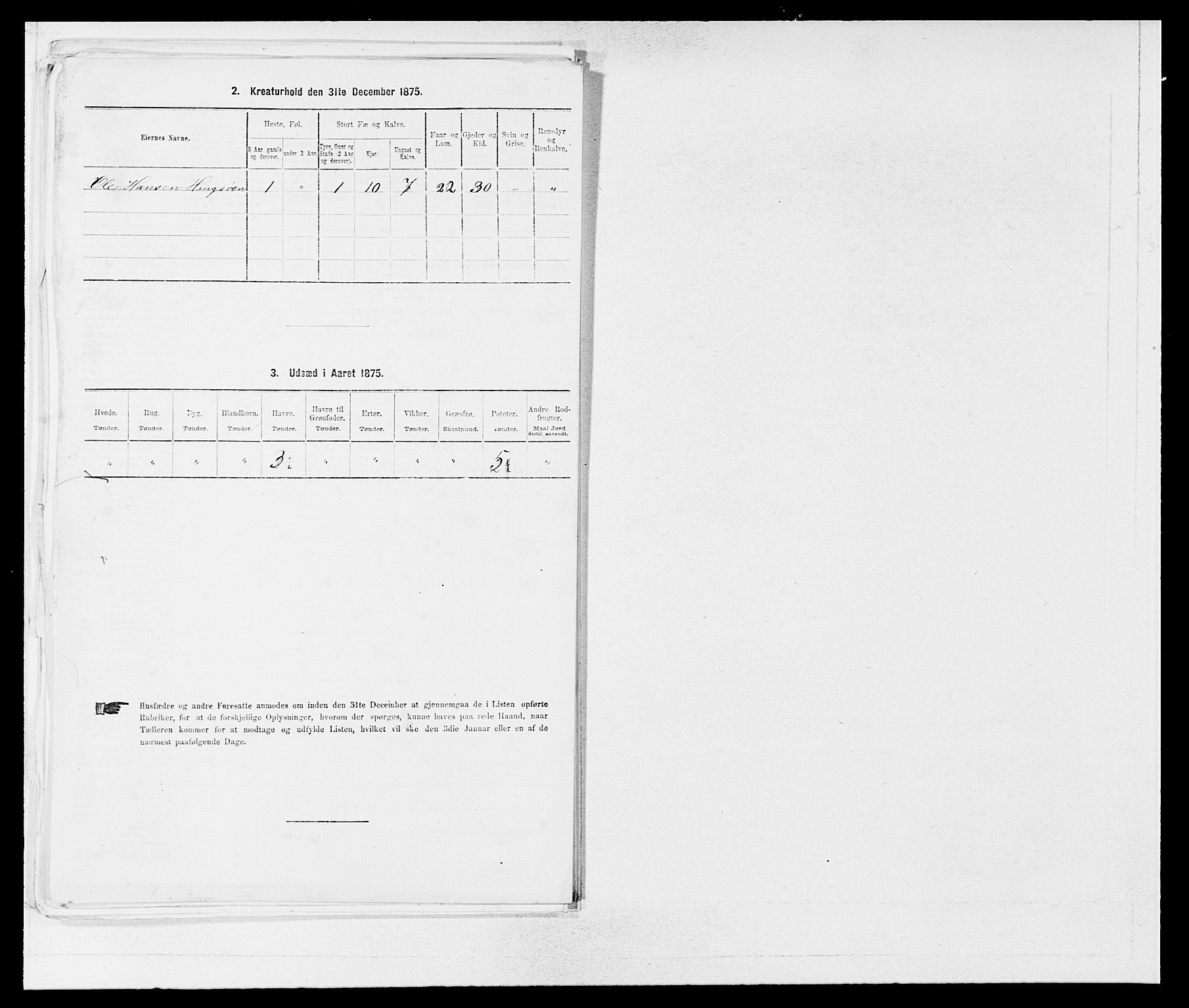 SAB, 1875 census for 1263P Lindås, 1875, p. 148