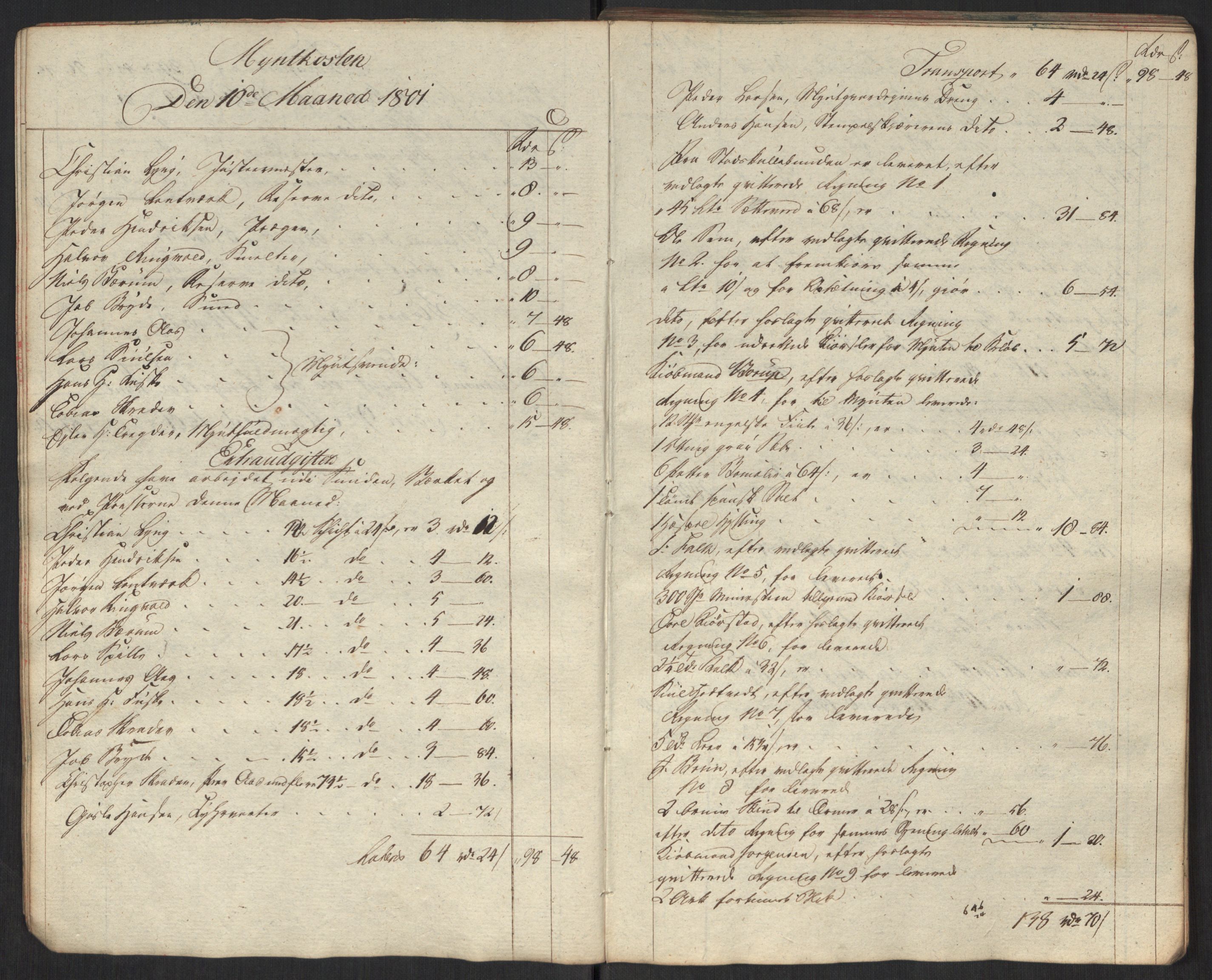 Rentekammeret inntil 1814, Realistisk ordnet avdeling, AV/RA-EA-4070/Oa/L0010: [Y8]: Regninger for Kongsbergs mynt., 1760-1805, p. 614