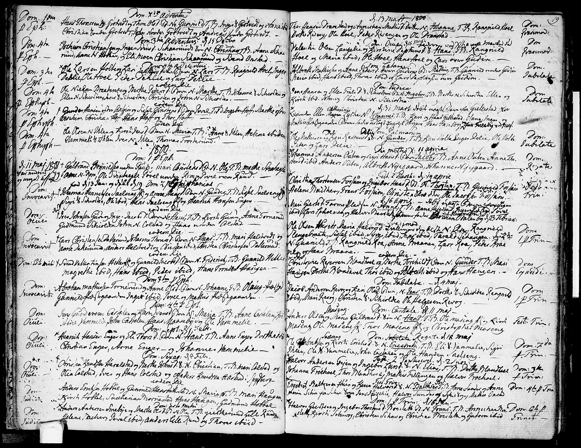 Askim prestekontor Kirkebøker, SAO/A-10900/F/Fa/L0003: Parish register (official) no. 3, 1790-1816, p. 19