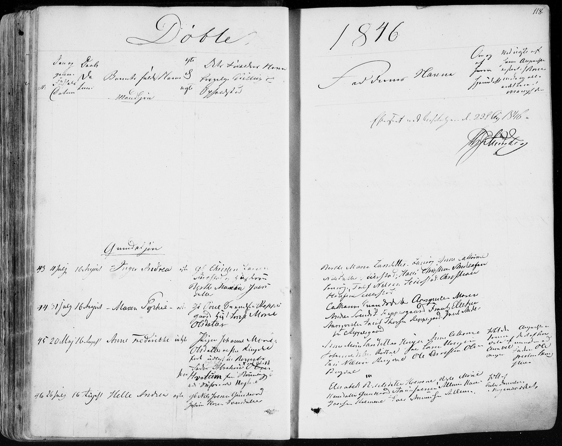 Hedrum kirkebøker, AV/SAKO-A-344/F/Fa/L0005: Parish register (official) no. I 5, 1835-1848, p. 118