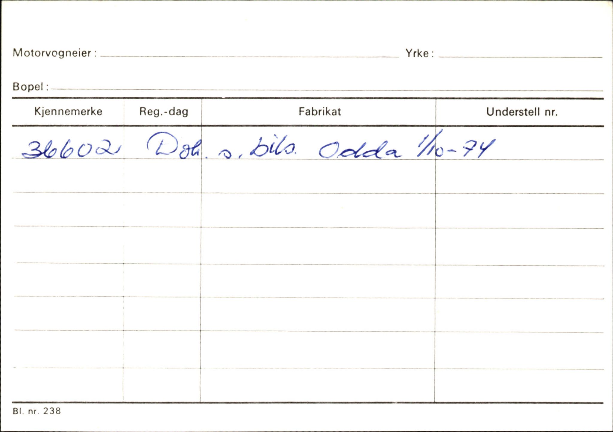 Statens vegvesen, Sogn og Fjordane vegkontor, SAB/A-5301/4/F/L0146: Registerkort Årdal R-Å samt diverse kort, 1945-1975, p. 152