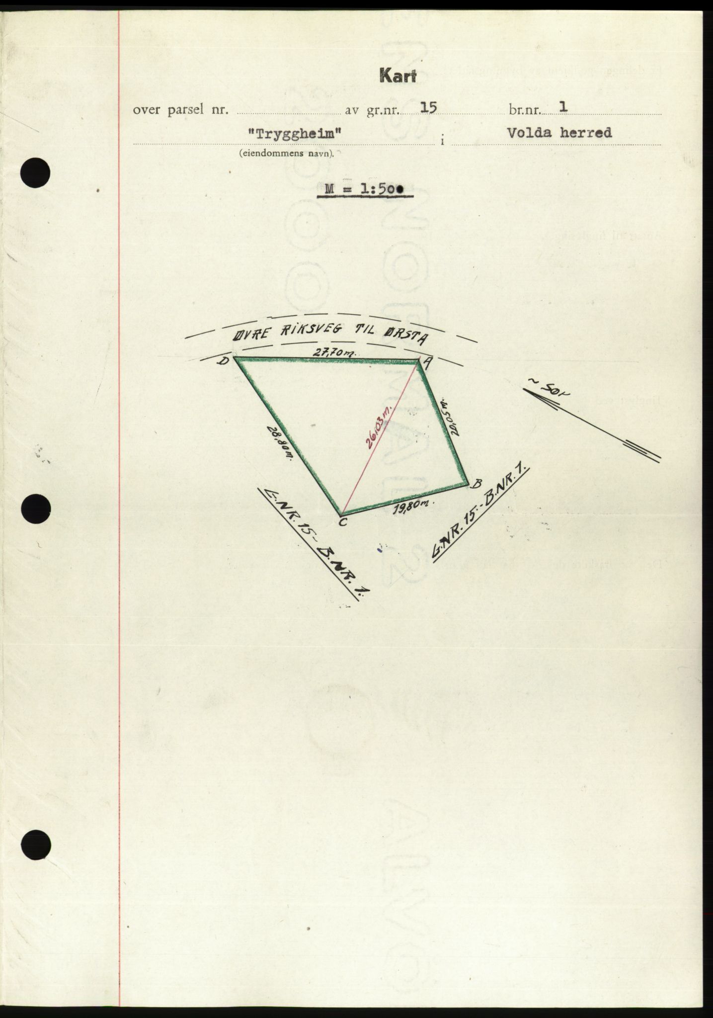 Søre Sunnmøre sorenskriveri, AV/SAT-A-4122/1/2/2C/L0083: Mortgage book no. 9A, 1948-1949, Diary no: : 1382/1948