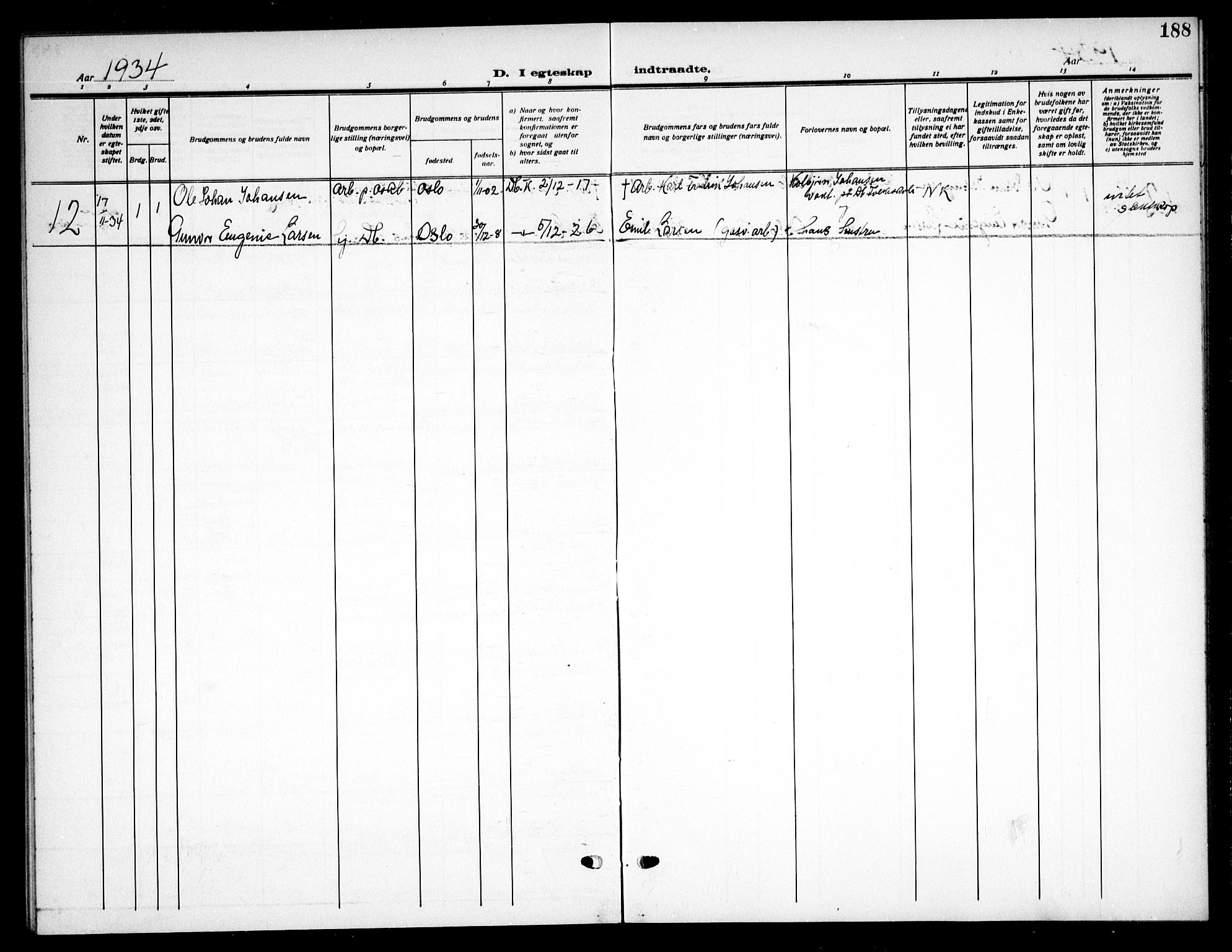 Drøbak prestekontor Kirkebøker, AV/SAO-A-10142a/G/Ga/L0002: Parish register (copy) no. I 2, 1917-1932, p. 188