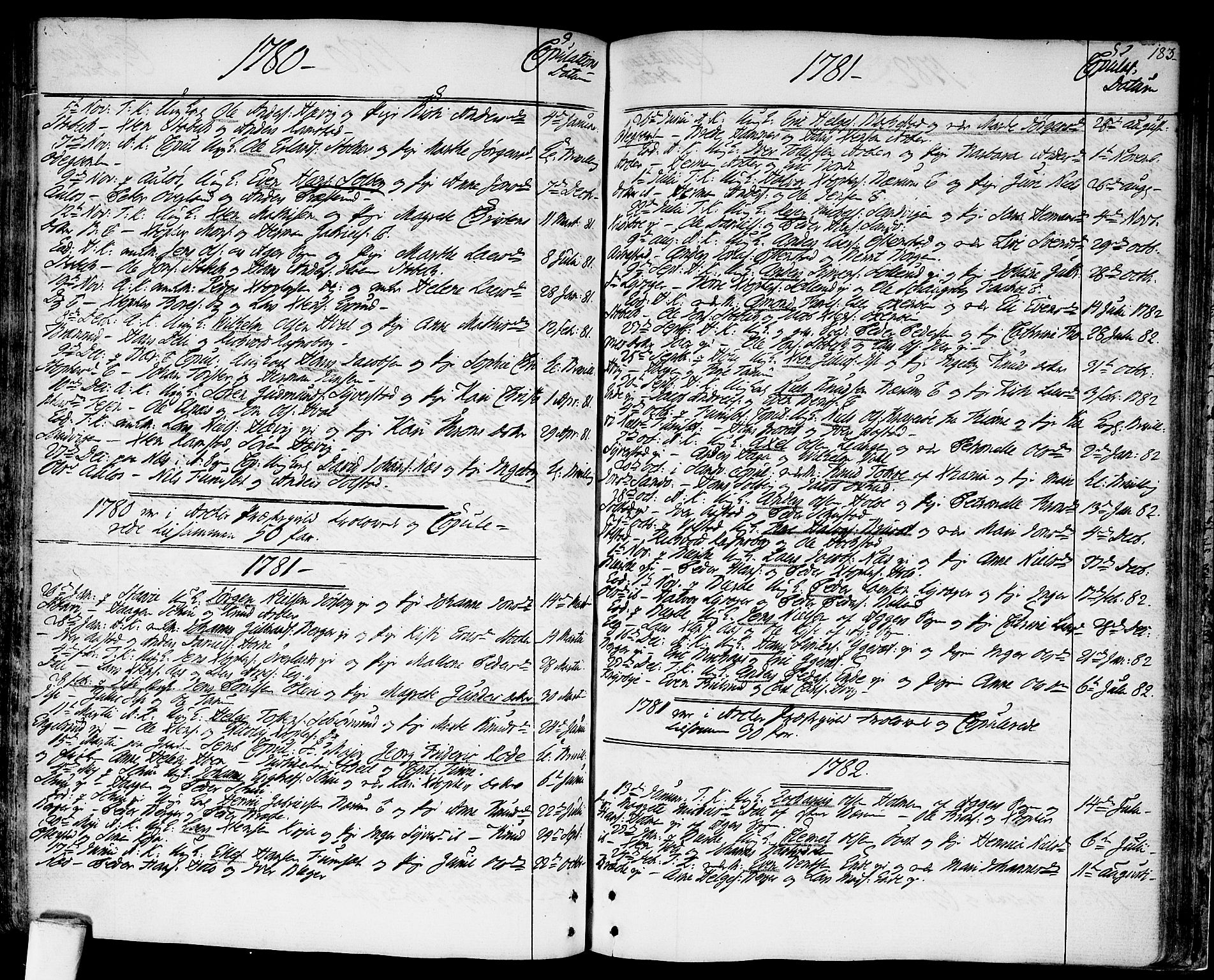 Asker prestekontor Kirkebøker, SAO/A-10256a/F/Fa/L0003: Parish register (official) no. I 3, 1767-1807, p. 183