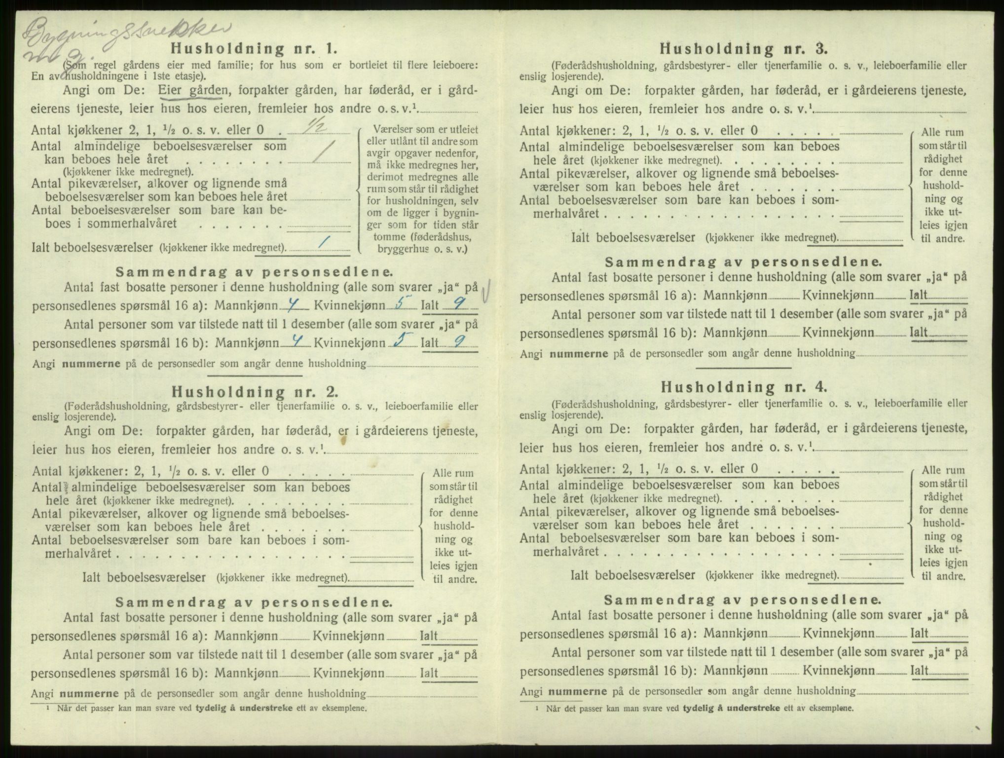 SAB, 1920 census for Fjaler, 1920, p. 438