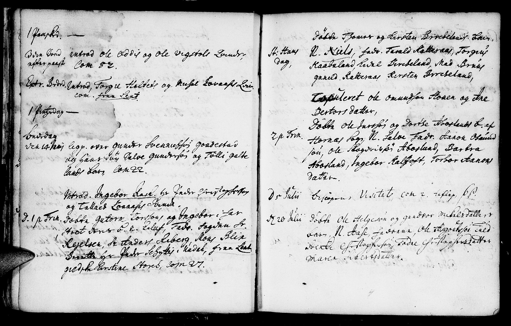 Evje sokneprestkontor, SAK/1111-0008/F/Fa/Faa/L0001: Parish register (official) no. A 1, 1705-1760, p. 25