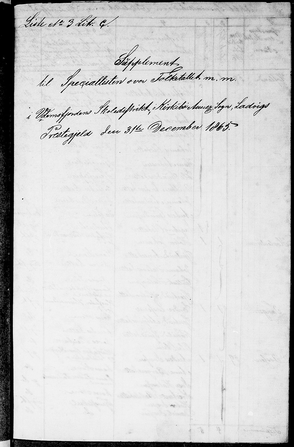 RA, 1865 census for Lavik, 1865, p. 56
