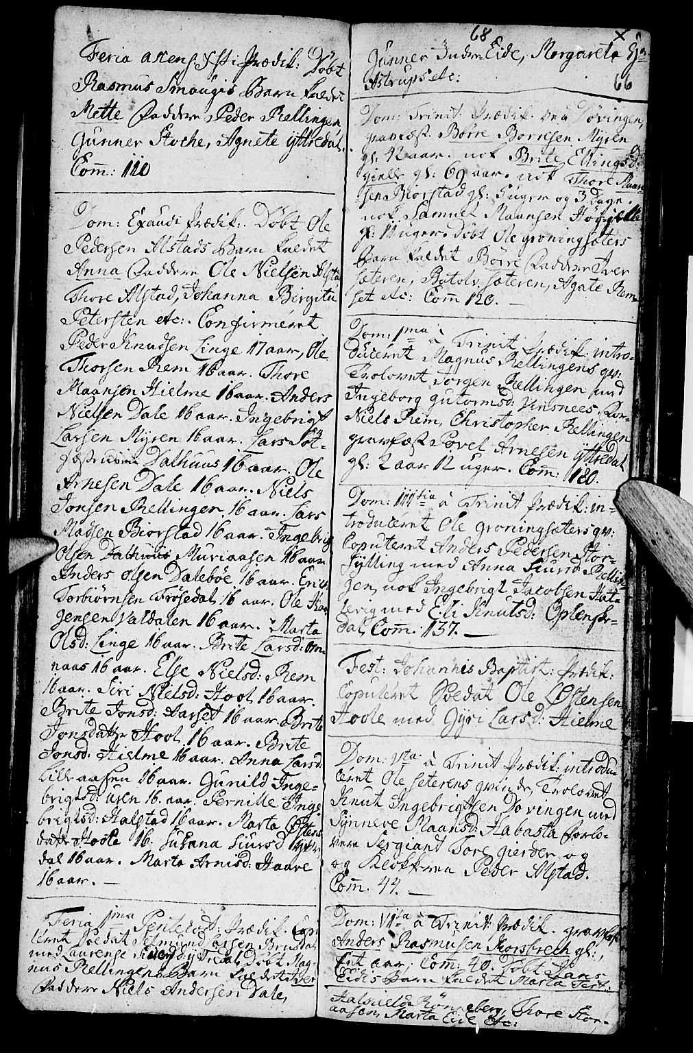 Ministerialprotokoller, klokkerbøker og fødselsregistre - Møre og Romsdal, AV/SAT-A-1454/519/L0243: Parish register (official) no. 519A02, 1760-1770, p. 65-66