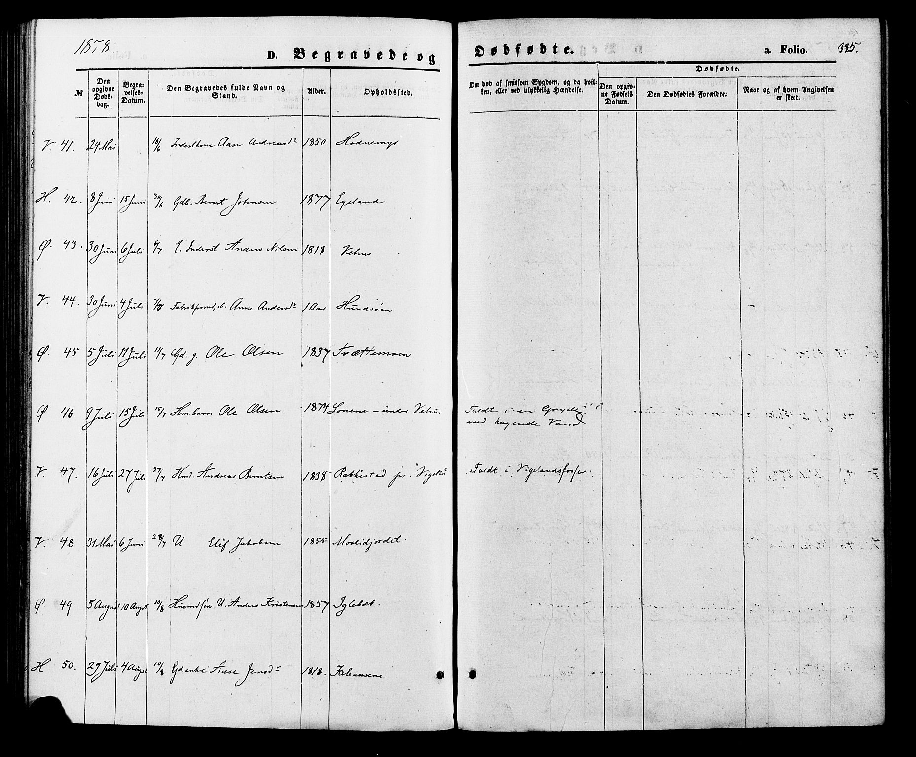 Vennesla sokneprestkontor, AV/SAK-1111-0045/Fa/Fac/L0008: Parish register (official) no. A 8, 1874-1883, p. 334