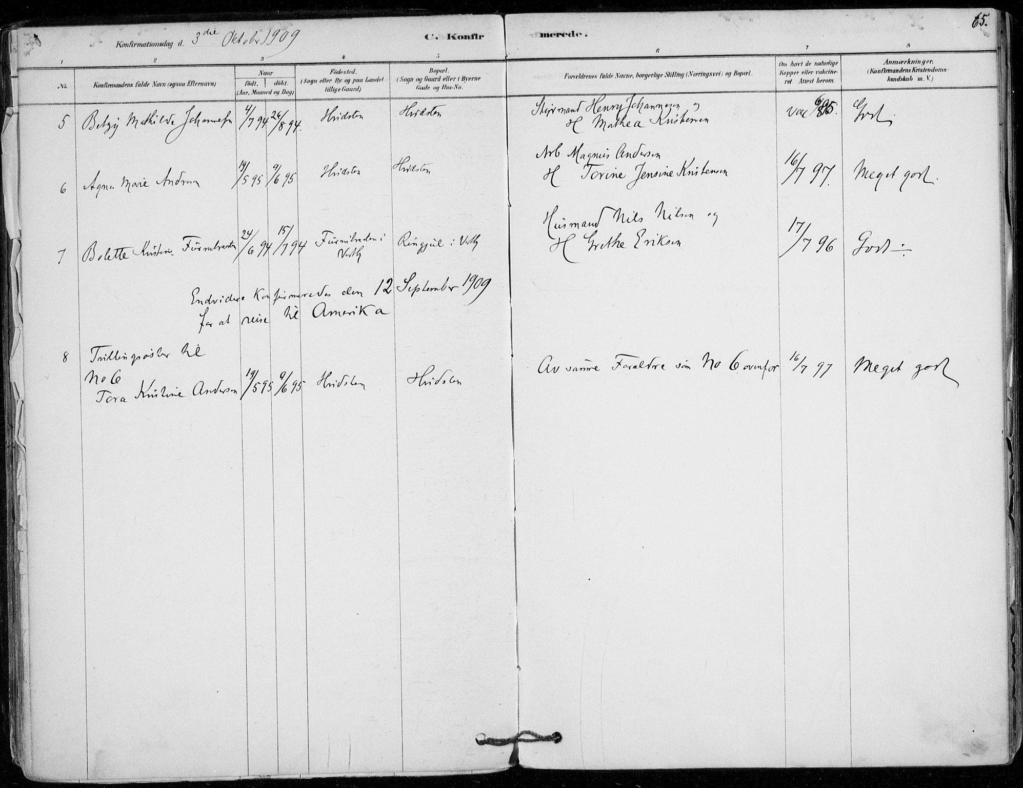 Vestby prestekontor Kirkebøker, AV/SAO-A-10893/F/Fd/L0001: Parish register (official) no. IV 1, 1878-1945, p. 65