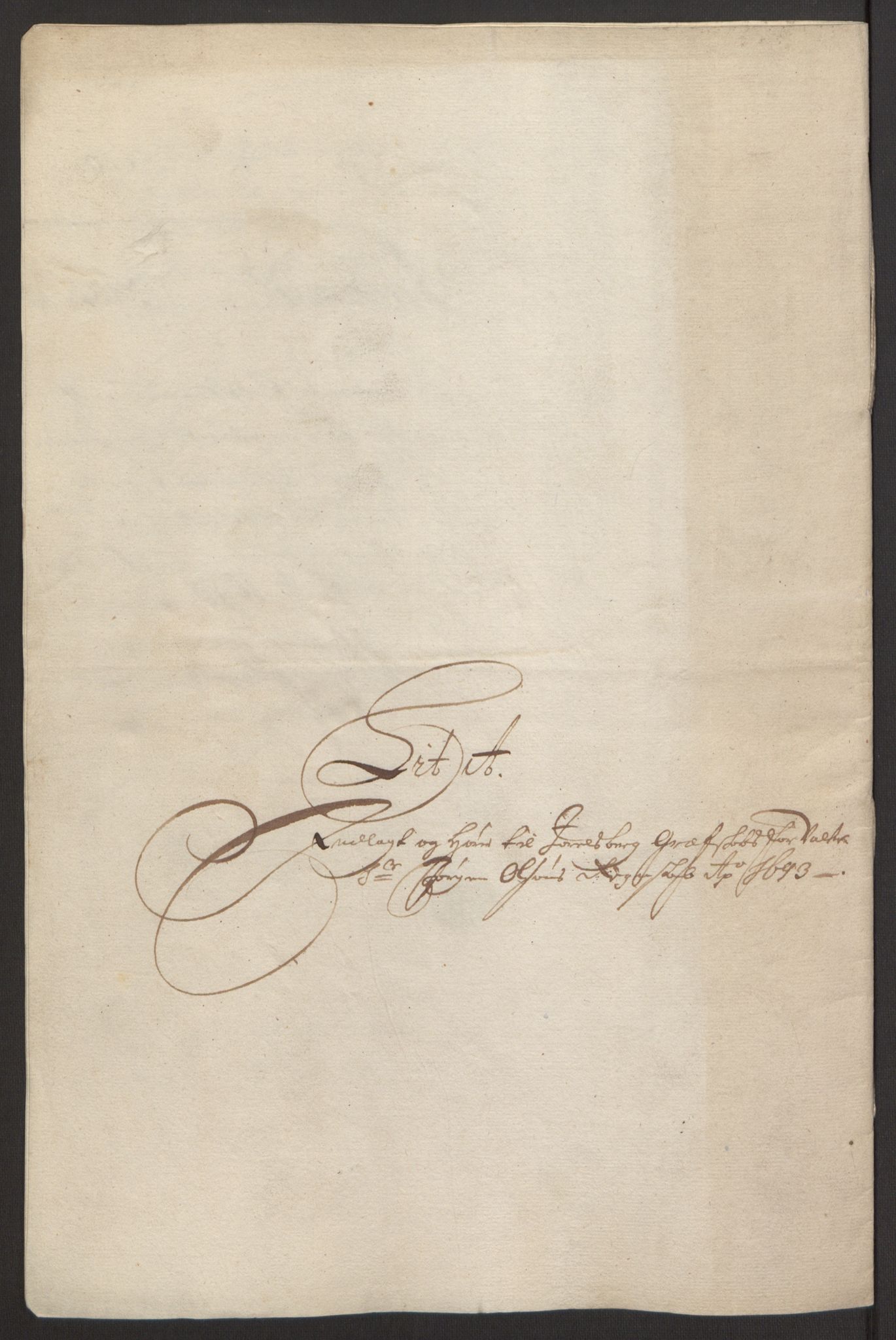 Rentekammeret inntil 1814, Reviderte regnskaper, Fogderegnskap, AV/RA-EA-4092/R32/L1866: Fogderegnskap Jarlsberg grevskap, 1693, p. 24