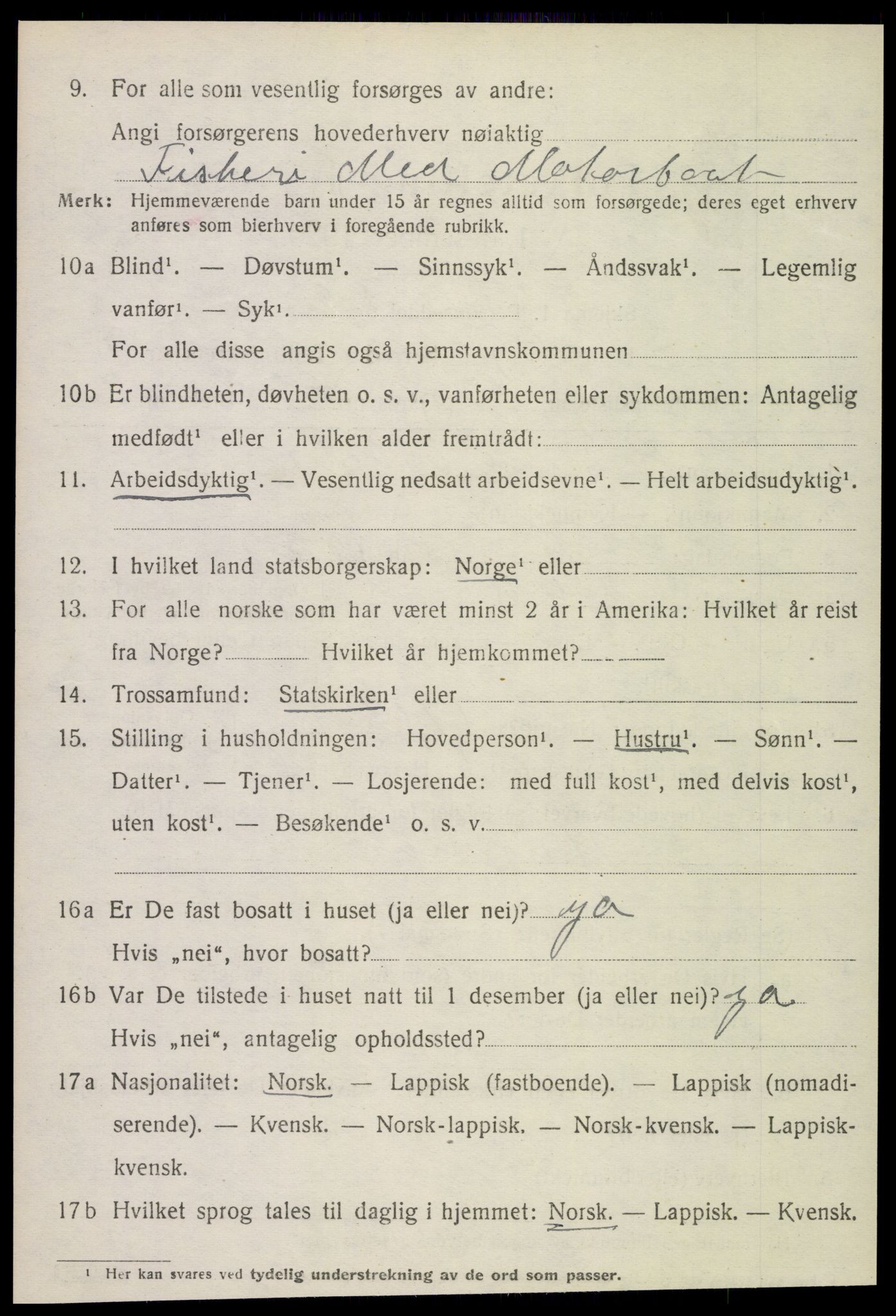 SAT, 1920 census for Rødøy, 1920, p. 5331