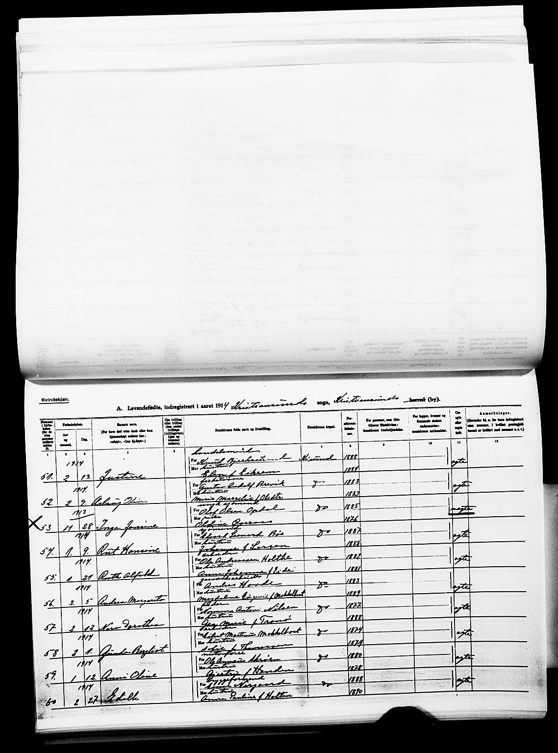 Ministerialprotokoller, klokkerbøker og fødselsregistre - Møre og Romsdal, AV/SAT-A-1454/572/L0861: Parish register (official) no. 572D05, 1913-1920