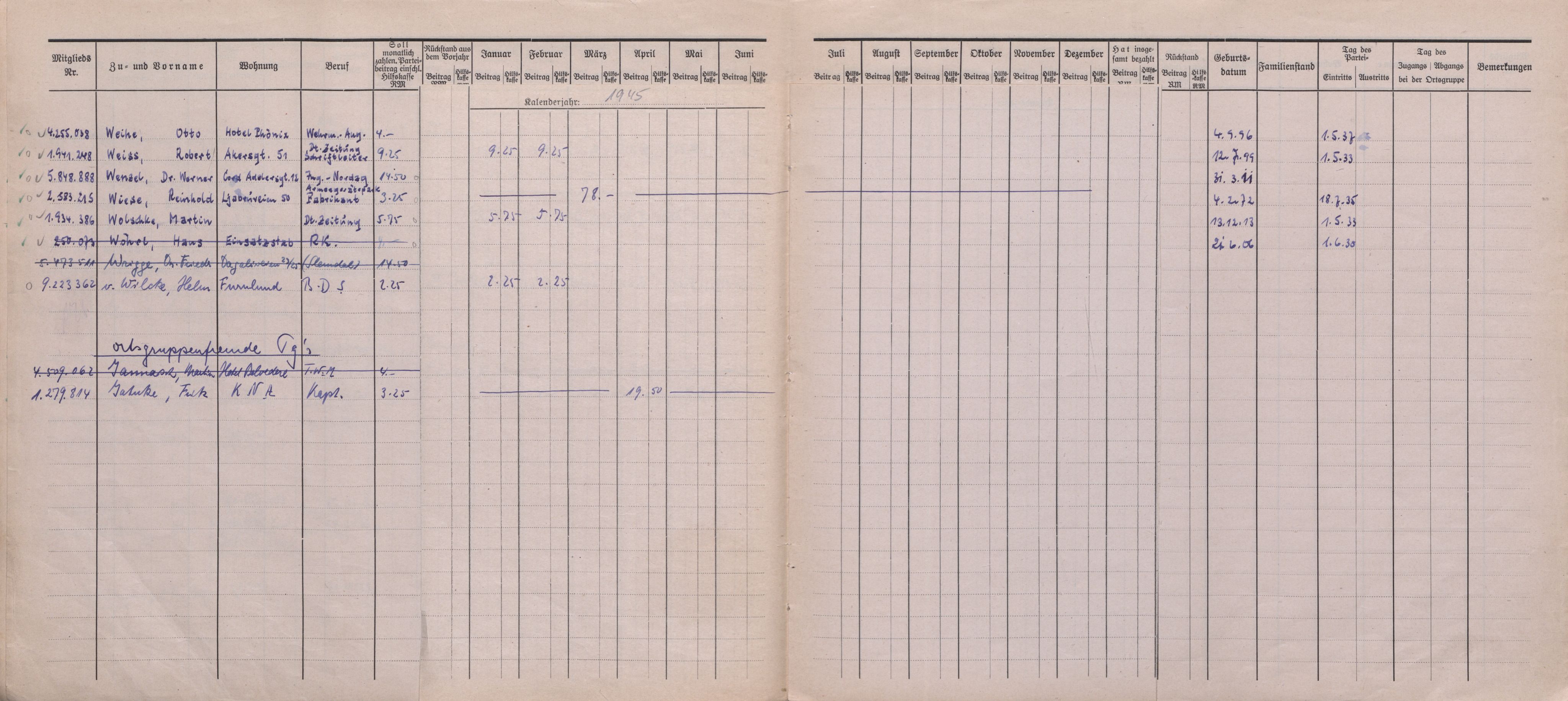 Forsvarets Overkommando. 2 kontor. Arkiv 11.4. Spredte tyske arkivsaker, AV/RA-RAFA-7031/D/Dar/Darb/L0016: Reichskommissariat - NSDAP in Norwegen, 1941-1944, p. 120