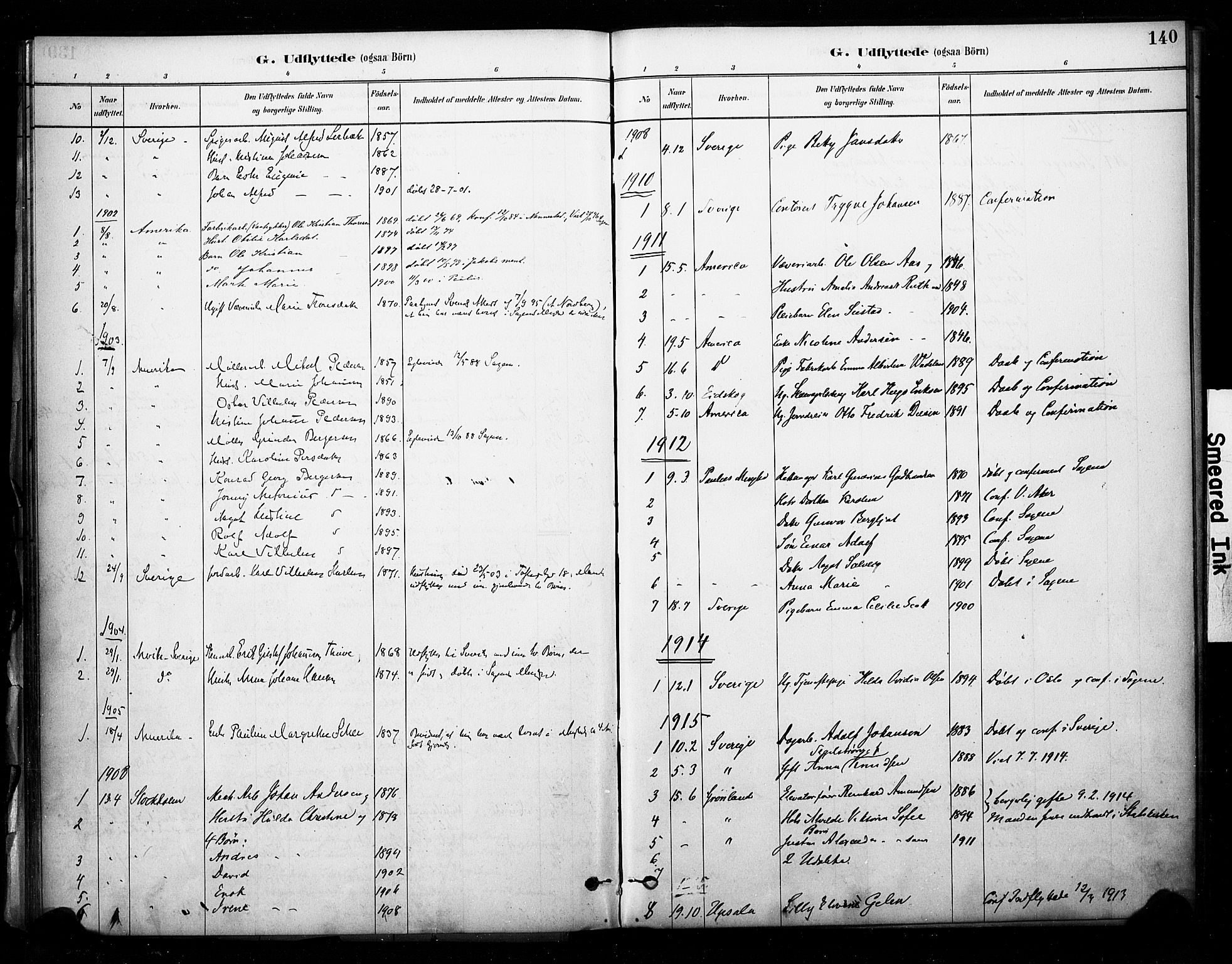Sagene prestekontor Kirkebøker, SAO/A-10796/F/L0003: Parish register (official) no. 3, 1880-1922, p. 140