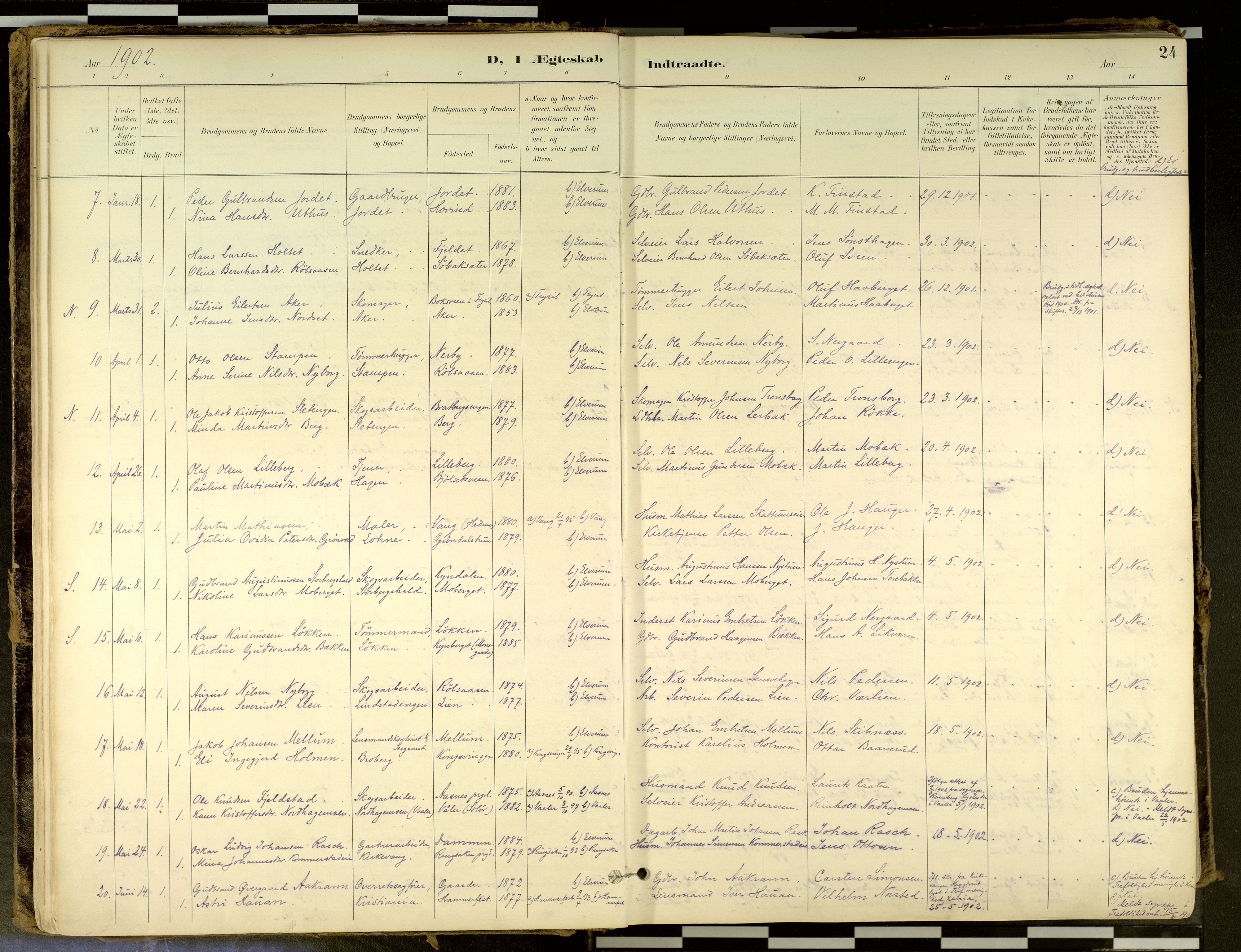 Elverum prestekontor, SAH/PREST-044/H/Ha/Haa/L0018: Parish register (official) no. 18, 1894-1914, p. 24