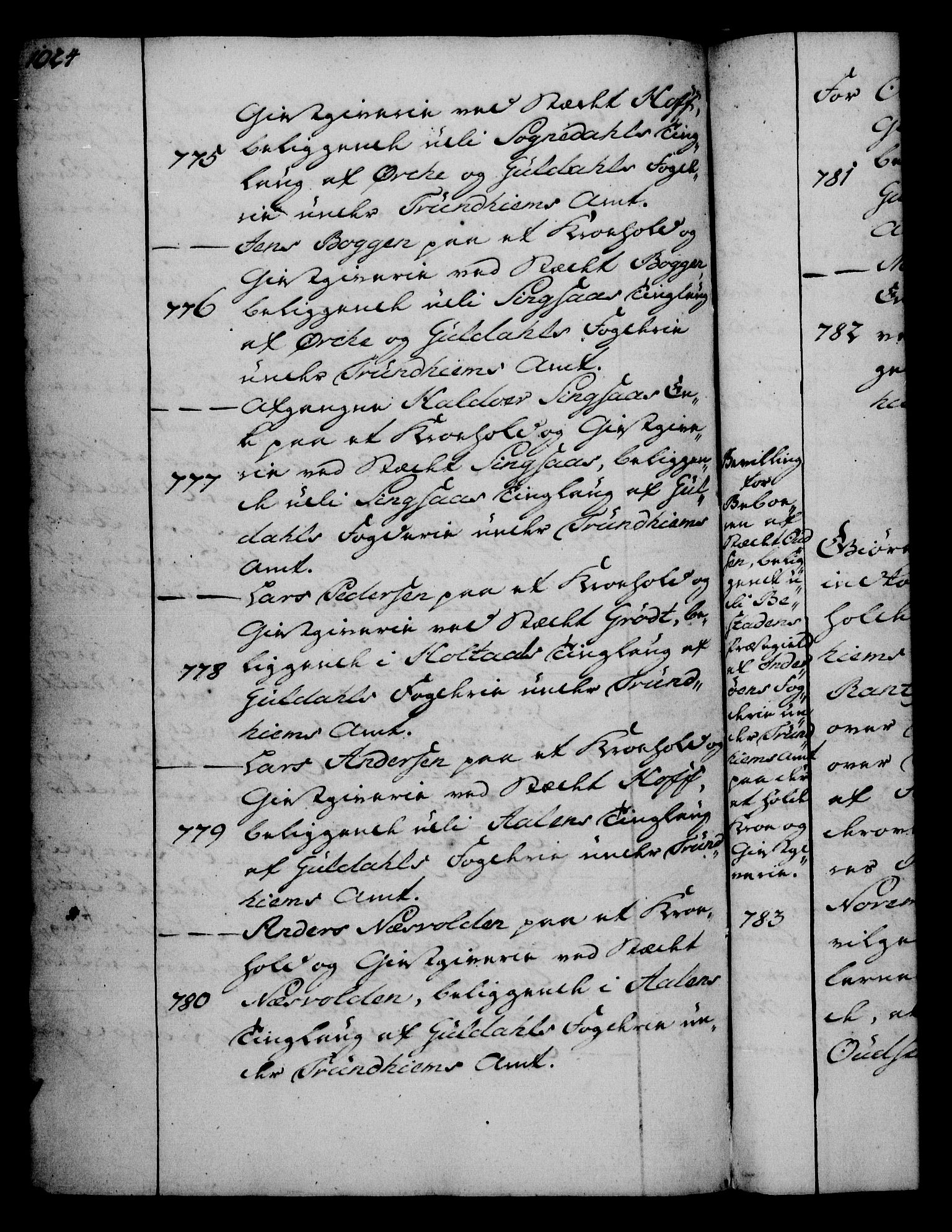 Rentekammeret, Kammerkanselliet, AV/RA-EA-3111/G/Gg/Gga/L0006: Norsk ekspedisjonsprotokoll med register (merket RK 53.6), 1749-1759, p. 1024