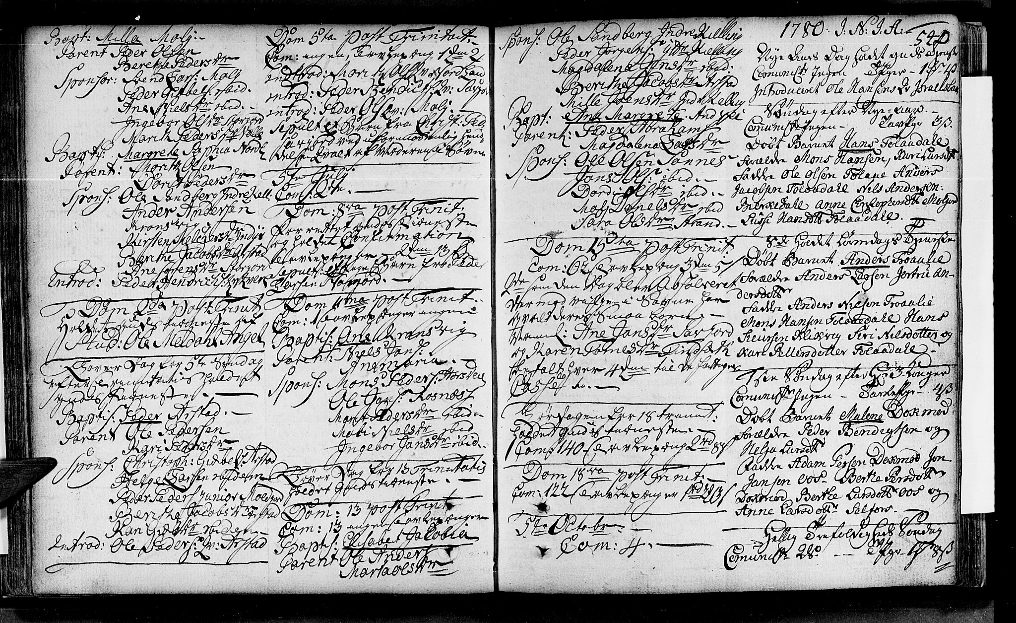 Ministerialprotokoller, klokkerbøker og fødselsregistre - Nordland, SAT/A-1459/846/L0643: Parish register (official) no. 846A01, 1748-1804, p. 54