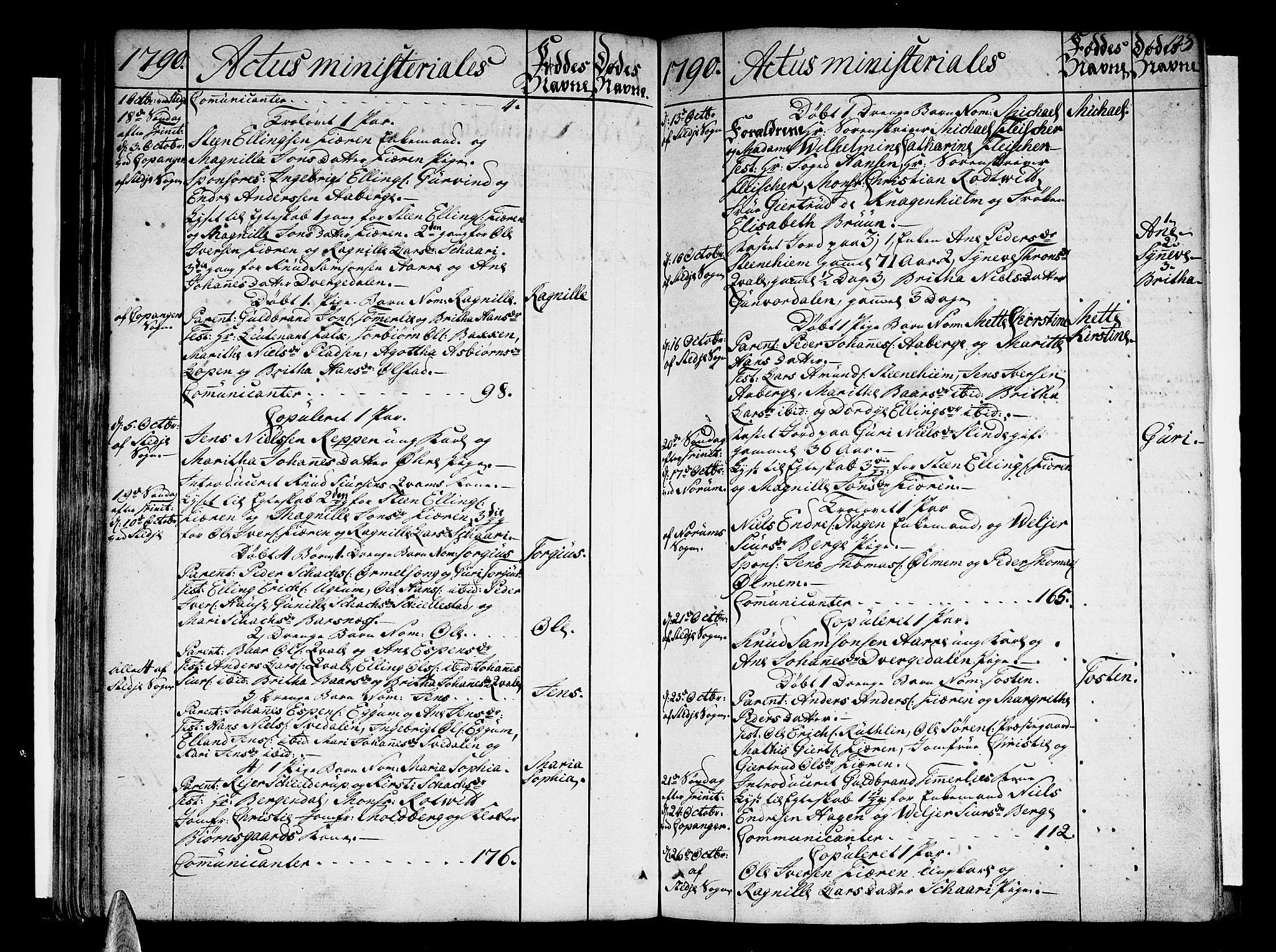 Sogndal sokneprestembete, SAB/A-81301/H/Haa/Haaa/L0007: Parish register (official) no. A 7, 1782-1795, p. 123