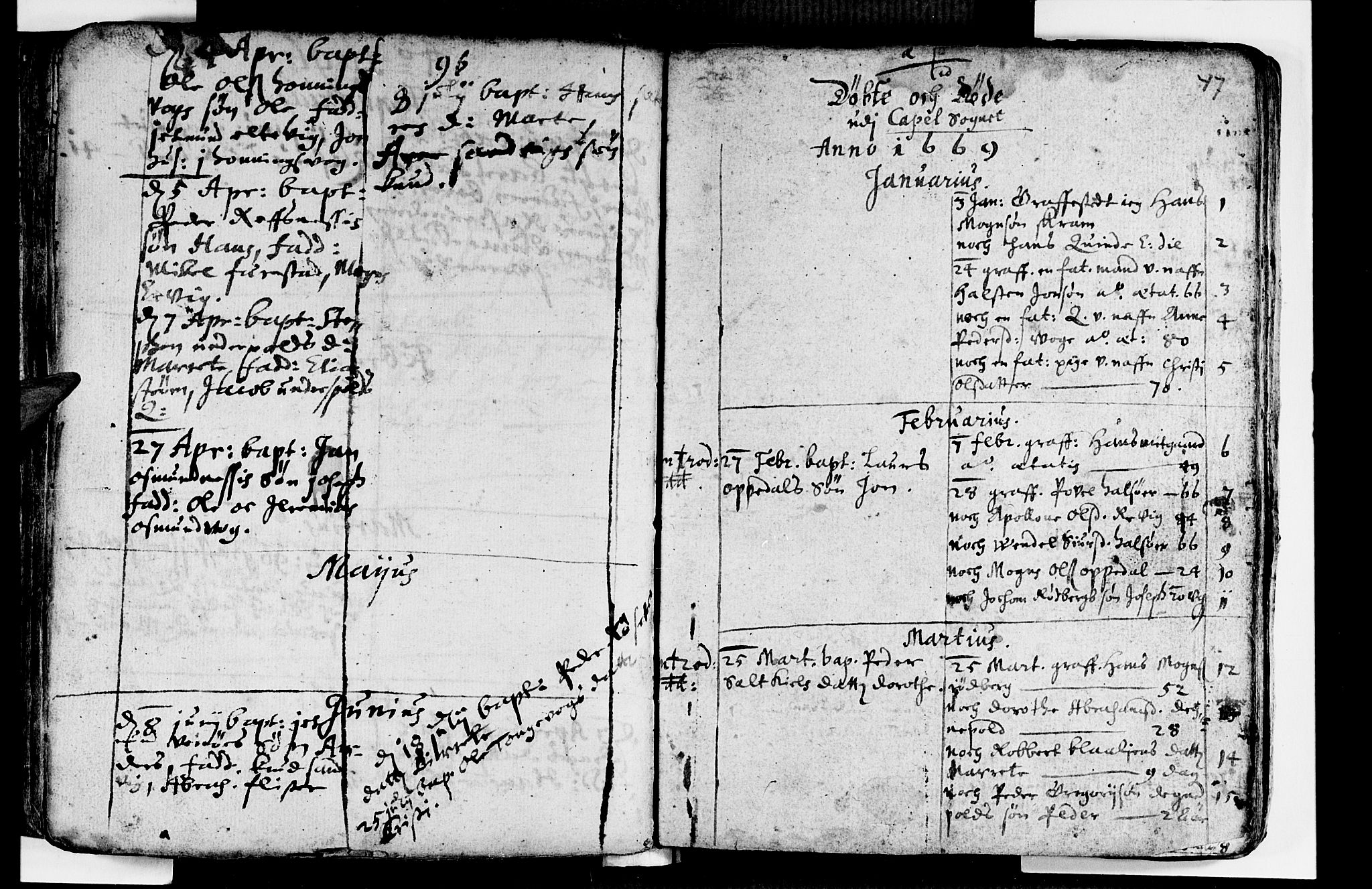 Selje sokneprestembete, SAB/A-99938/H/Ha/Haa/Haaa: Parish register (official) no. A 1, 1668-1696, p. 47
