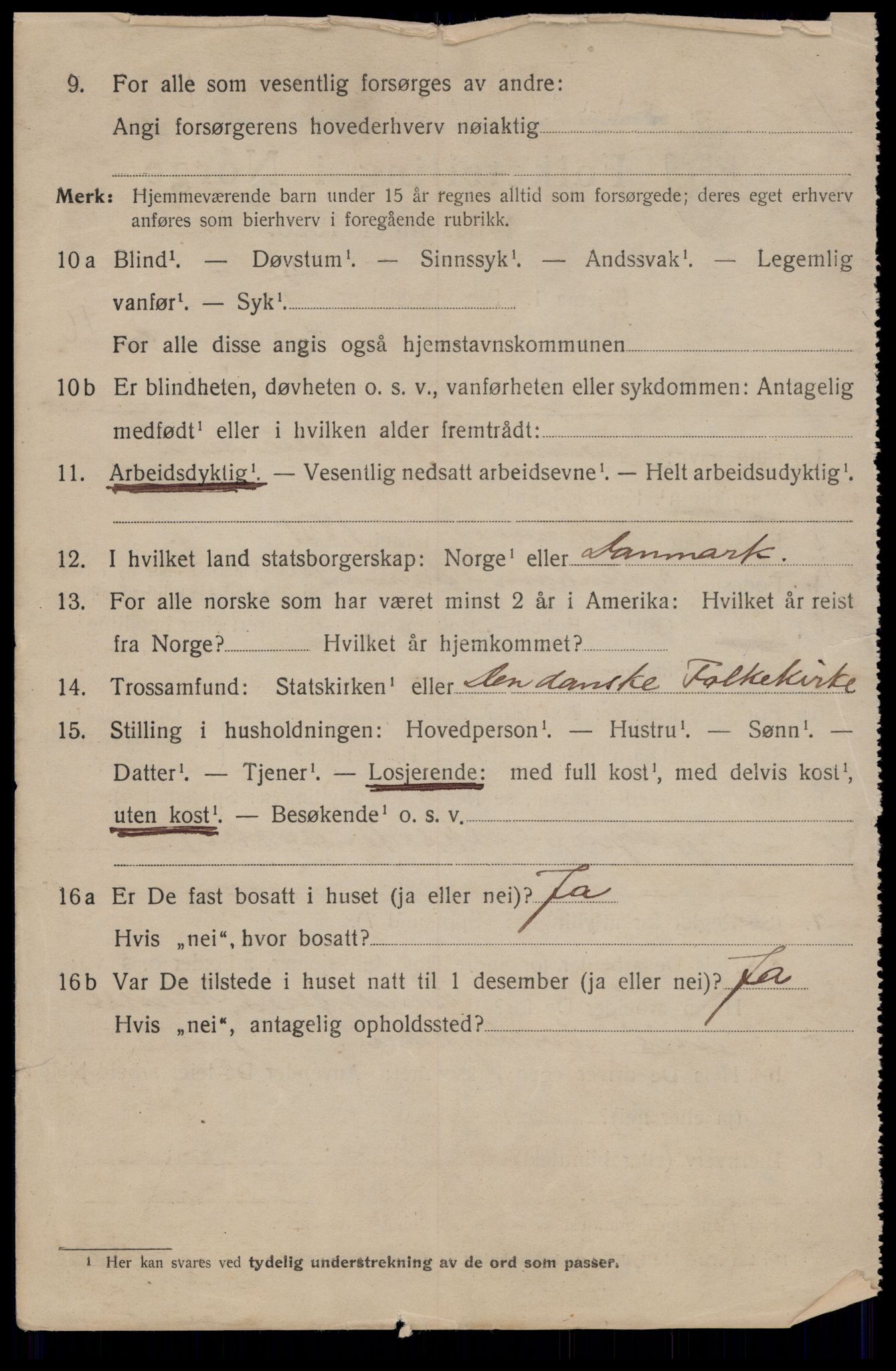 SAT, 1920 census for Trondheim, 1920, p. 46175