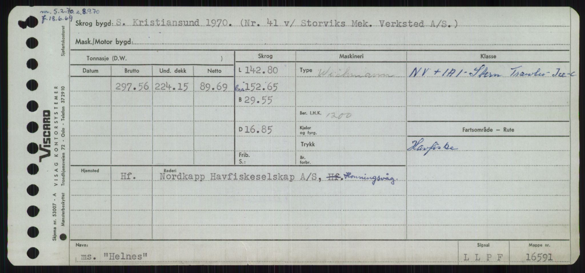 Sjøfartsdirektoratet med forløpere, Skipsmålingen, RA/S-1627/H/Ha/L0002/0002: Fartøy, Eik-Hill / Fartøy, G-Hill, p. 823