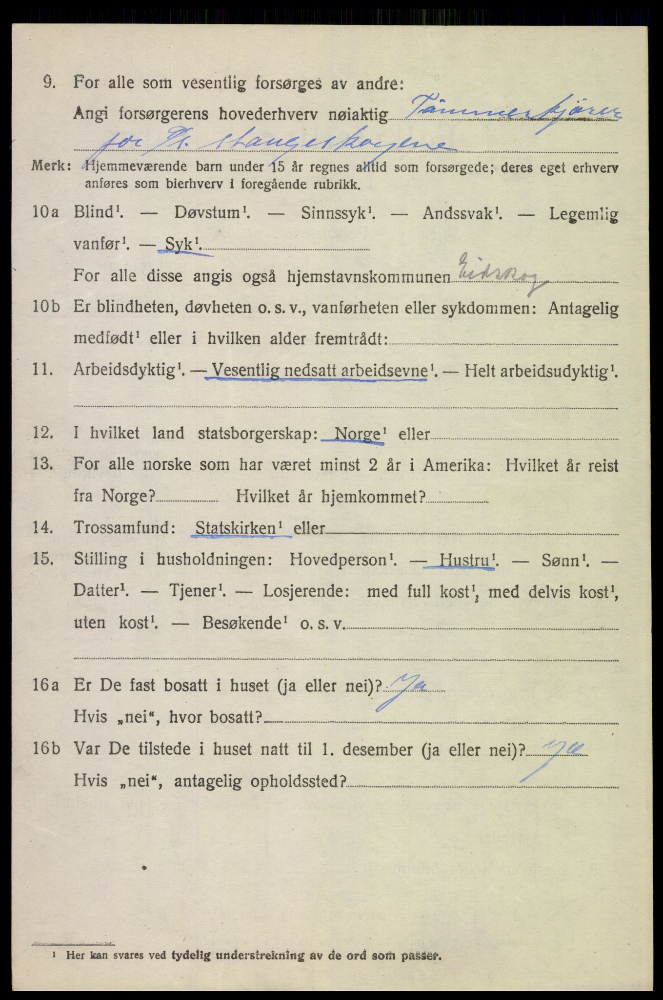 SAH, 1920 census for Eidskog, 1920, p. 2756