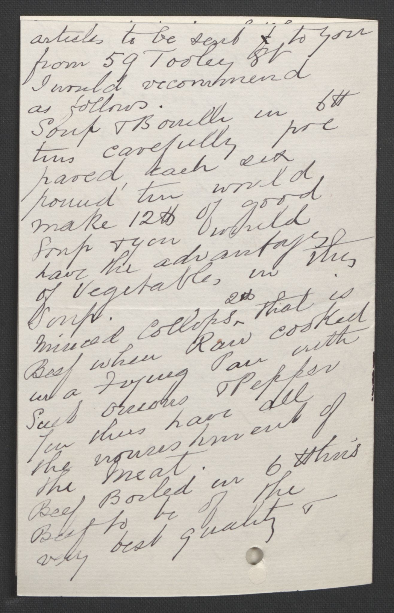 Arbeidskomitéen for Fridtjof Nansens polarekspedisjon, AV/RA-PA-0061/D/L0004: Innk. brev og telegrammer vedr. proviant og utrustning, 1892-1893, p. 15