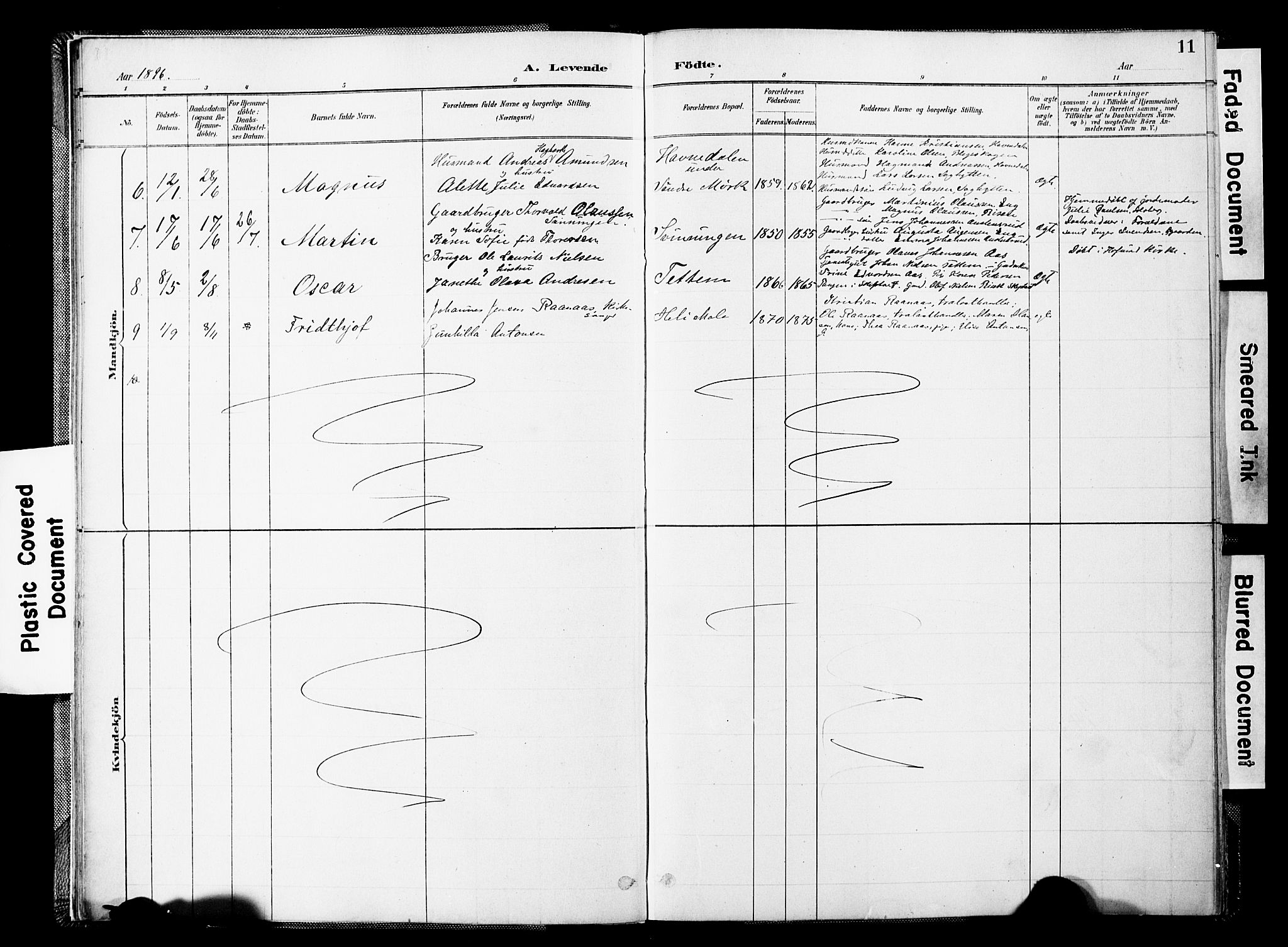 Spydeberg prestekontor Kirkebøker, AV/SAO-A-10924/F/Fc/L0001: Parish register (official) no. III 1, 1886-1907, p. 11