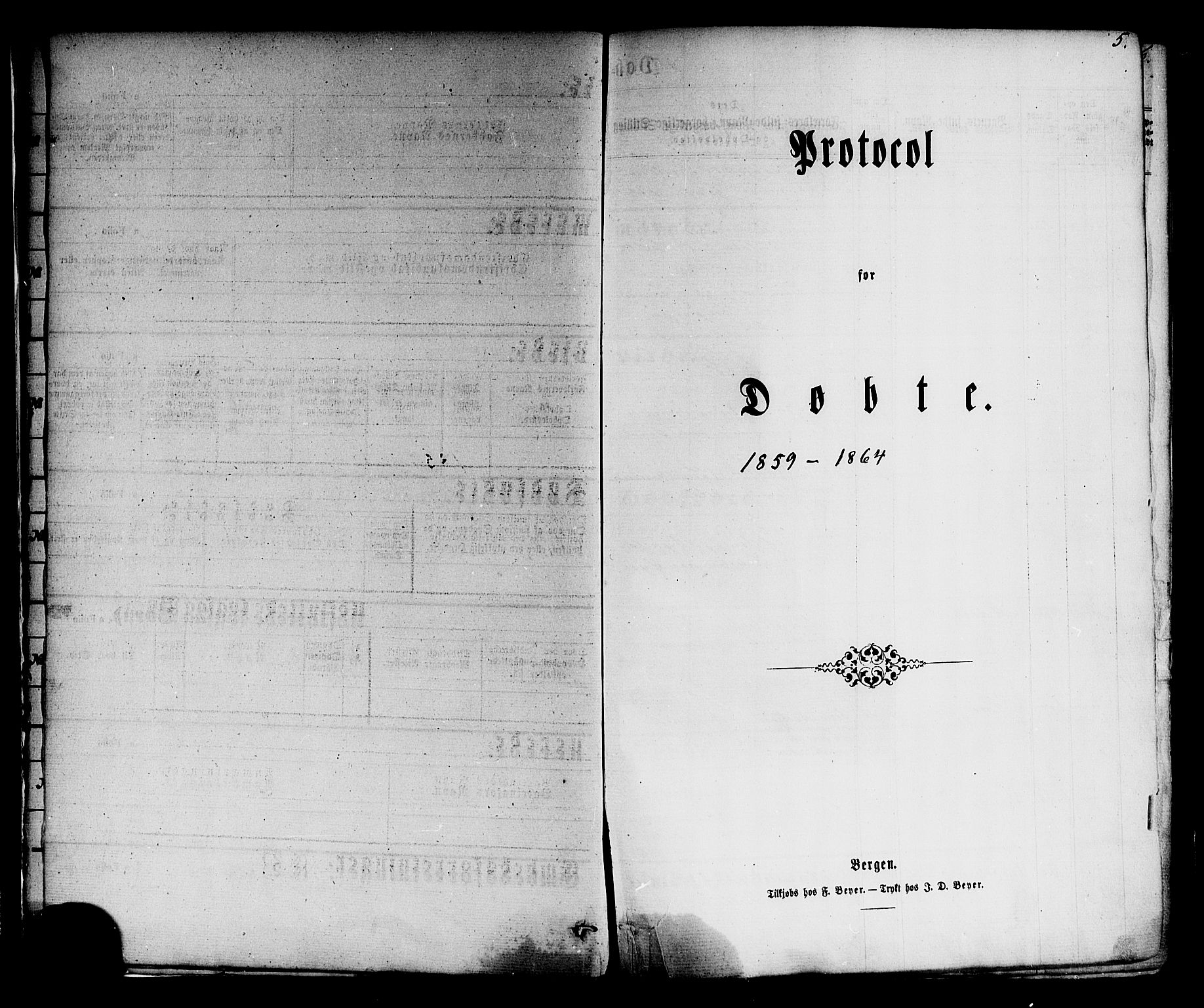 Sogndal sokneprestembete, SAB/A-81301/H/Haa/Haaa/L0013: Parish register (official) no. A 13, 1859-1877, p. 5