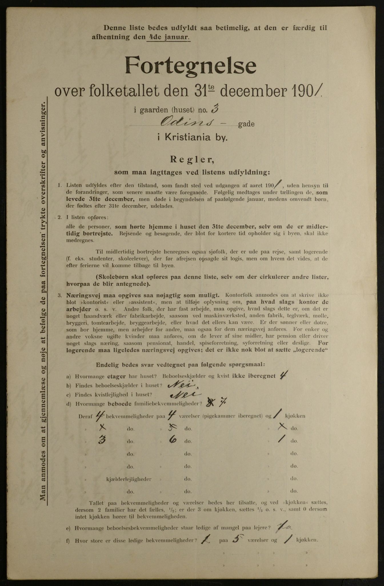 OBA, Municipal Census 1901 for Kristiania, 1901, p. 11455