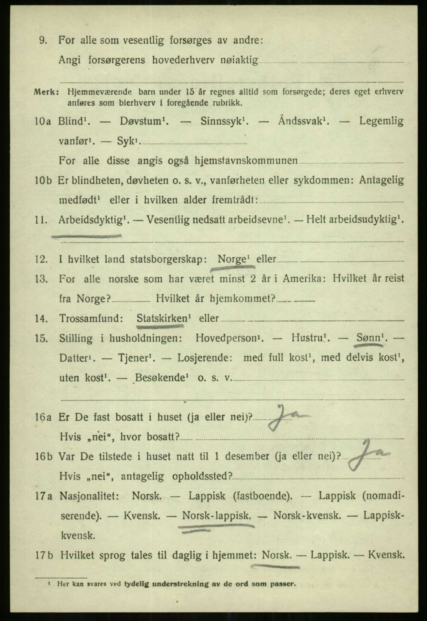 SATØ, 1920 census for Karlsøy, 1920, p. 1684