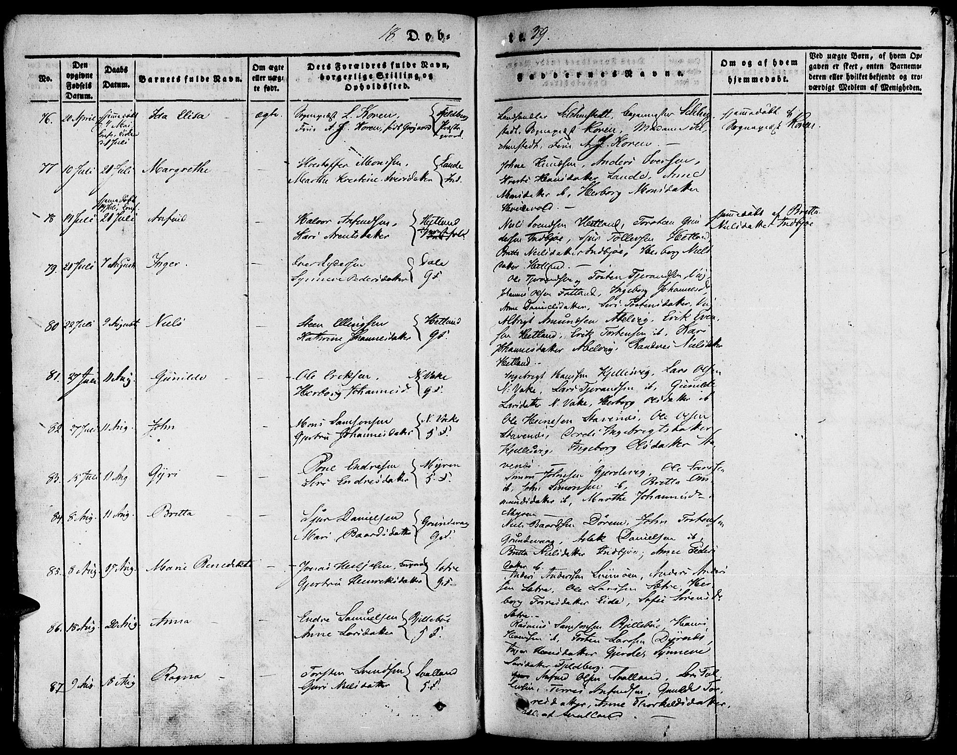 Fjelberg sokneprestembete, SAB/A-75201/H/Haa: Parish register (official) no. A 6, 1835-1851, p. 44