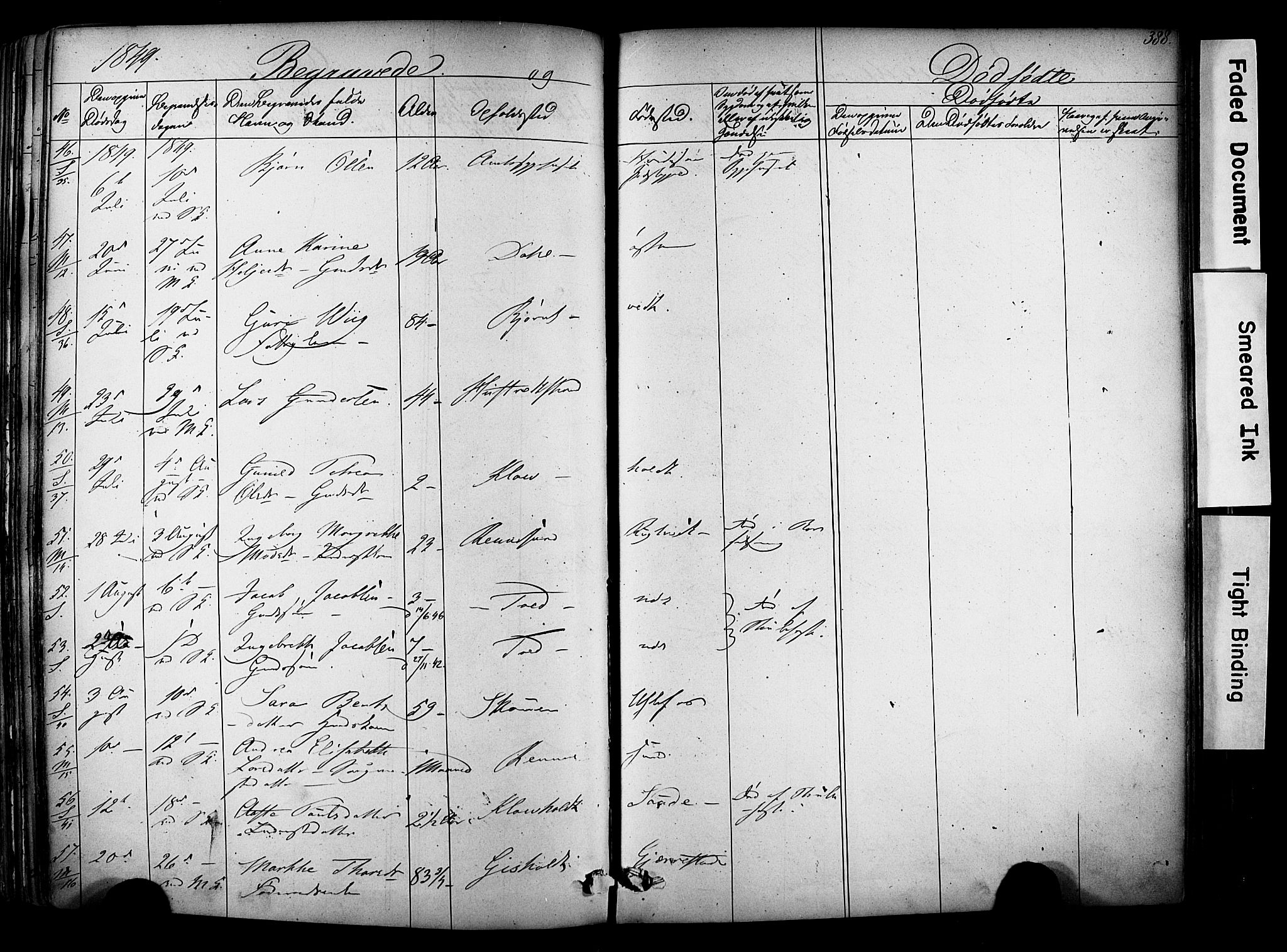 Solum kirkebøker, AV/SAKO-A-306/F/Fa/L0006: Parish register (official) no. I 6, 1844-1855, p. 388