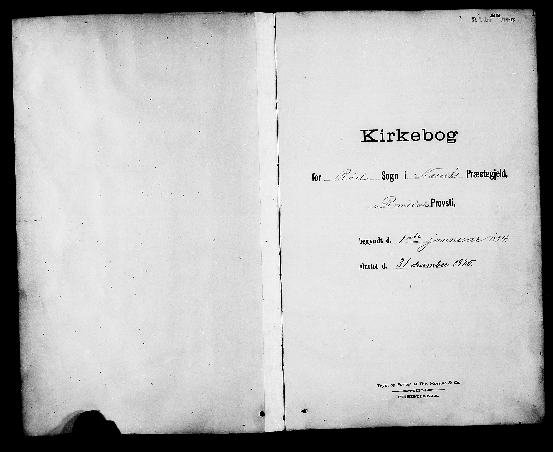 Ministerialprotokoller, klokkerbøker og fødselsregistre - Møre og Romsdal, AV/SAT-A-1454/551/L0632: Parish register (copy) no. 551C04, 1894-1920, p. 1