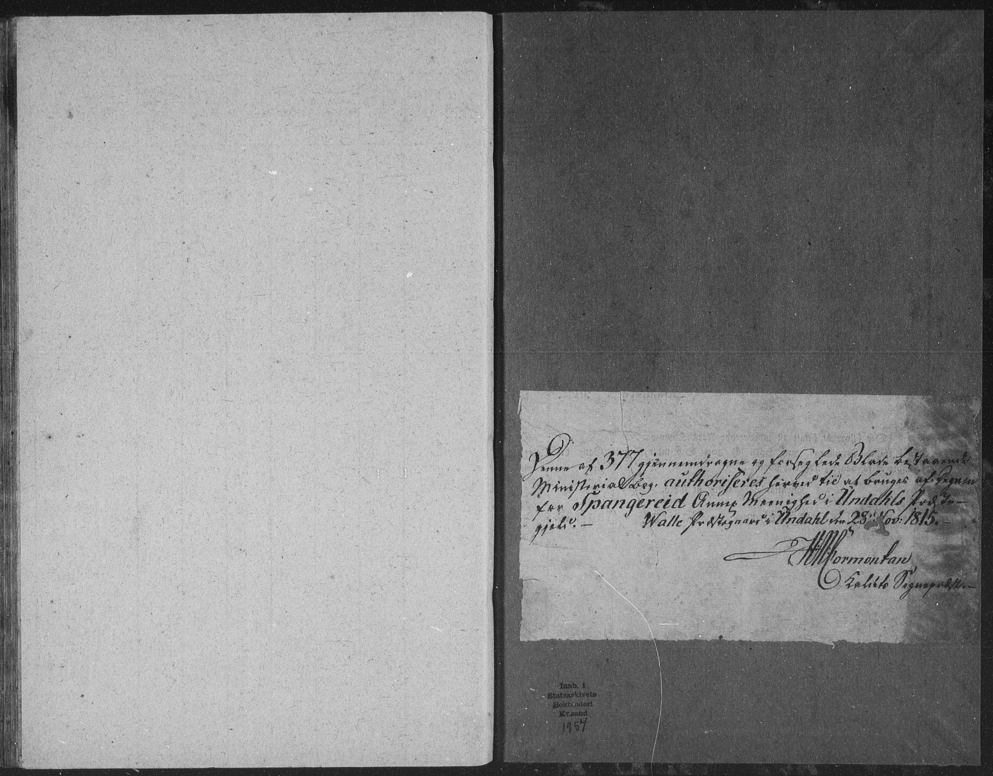 Sør-Audnedal sokneprestkontor, AV/SAK-1111-0039/F/Fb/Fba/L0001: Parish register (copy) no. B 1, 1815-1850