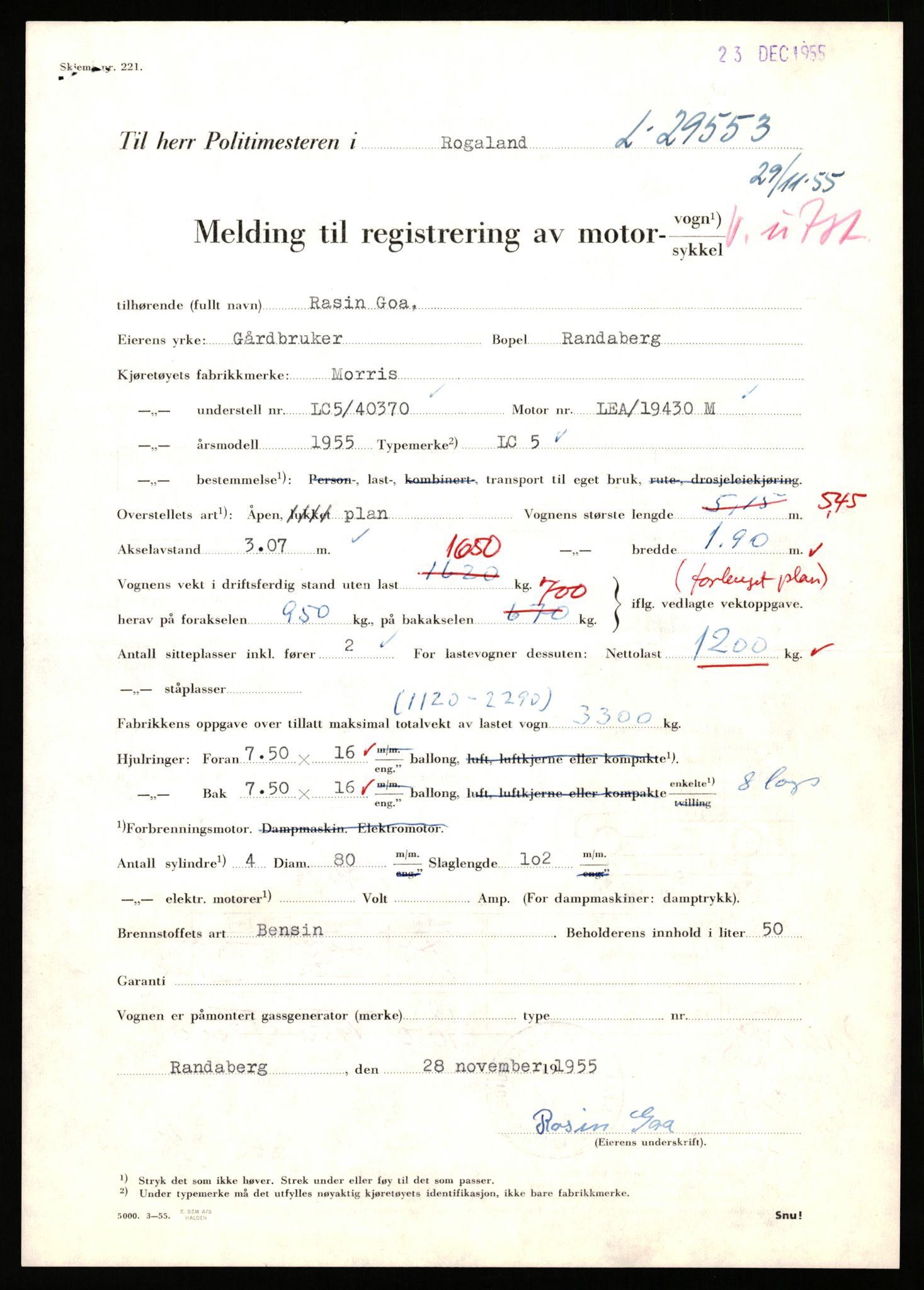 Stavanger trafikkstasjon, AV/SAST-A-101942/0/F/L0048: L-29100 - L-29899, 1930-1971, p. 1243