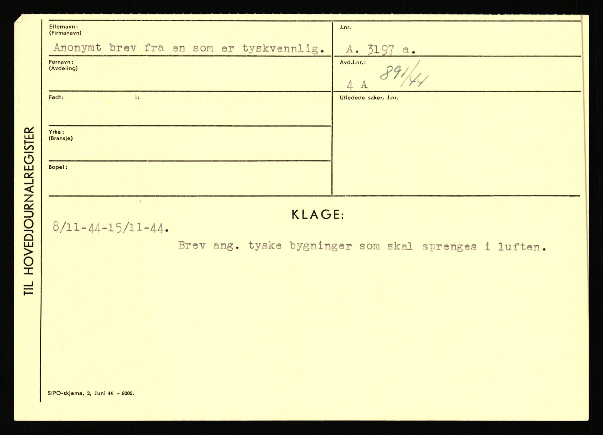 Statspolitiet - Hovedkontoret / Osloavdelingen, AV/RA-S-1329/C/Ca/L0001: Aabakken - Armann, 1943-1945, p. 4422