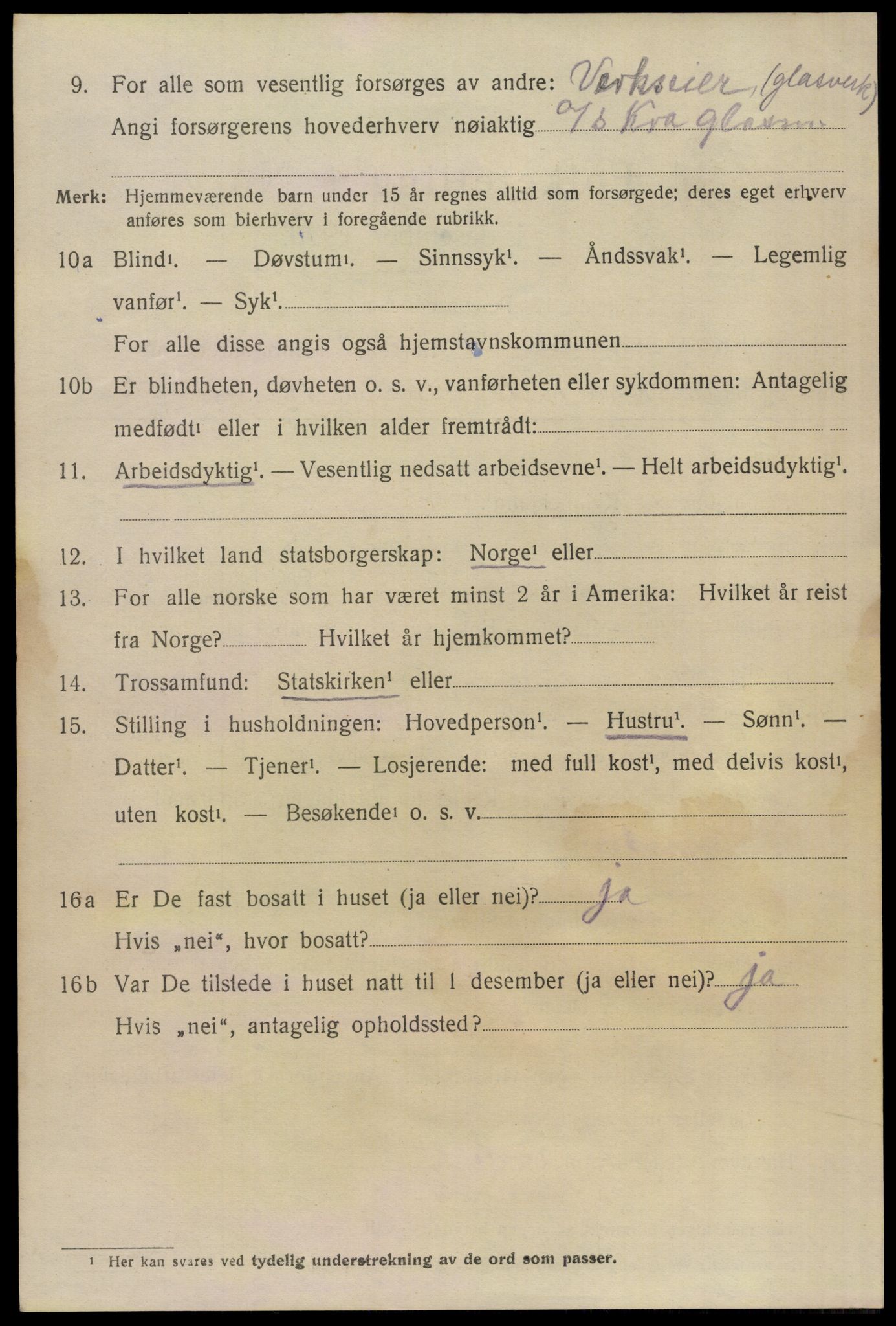 SAO, 1920 census for Bærum, 1920, p. 22999