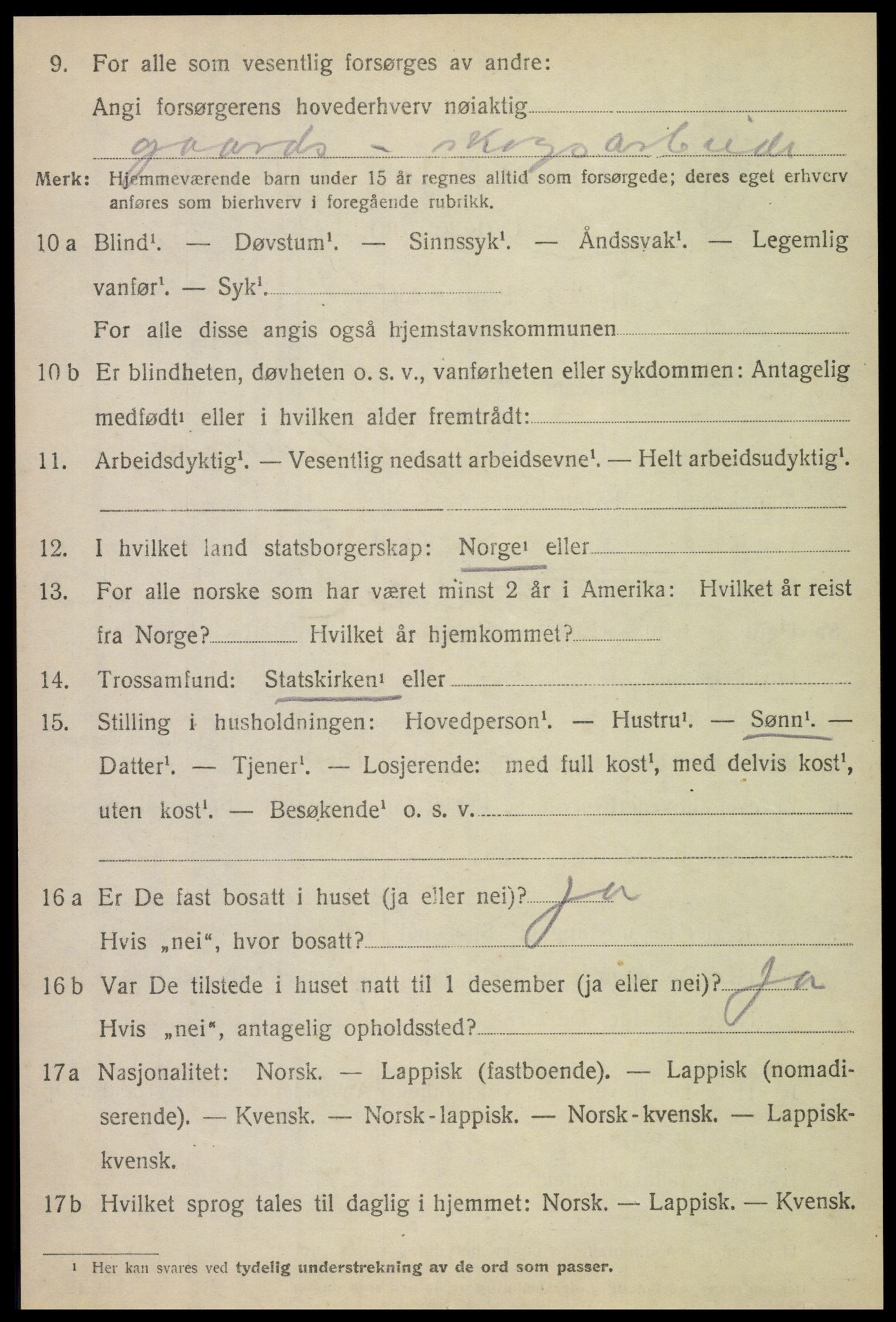 SAT, 1920 census for Bindal, 1920, p. 3302