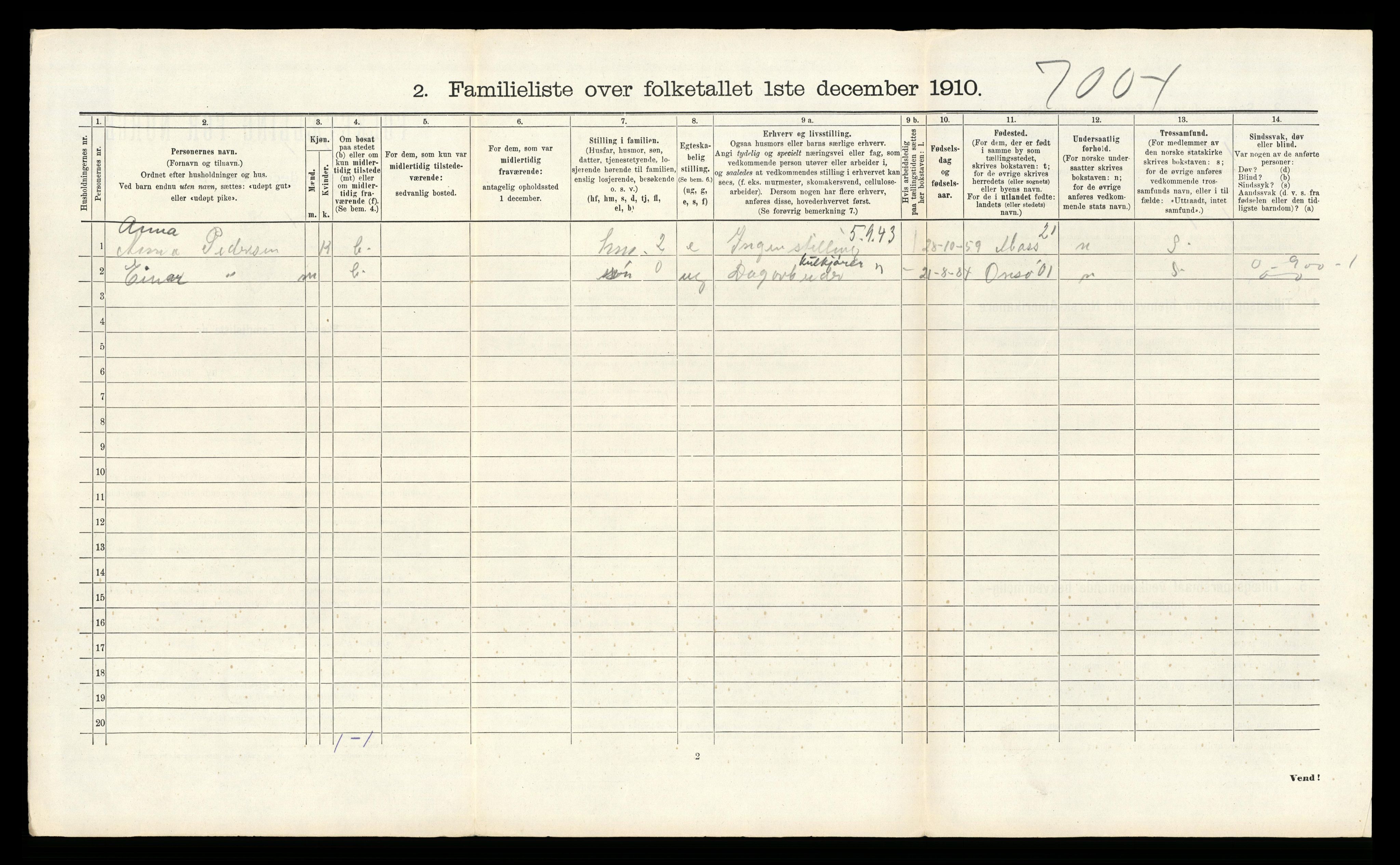 RA, 1910 census for Fredrikstad, 1910, p. 9999