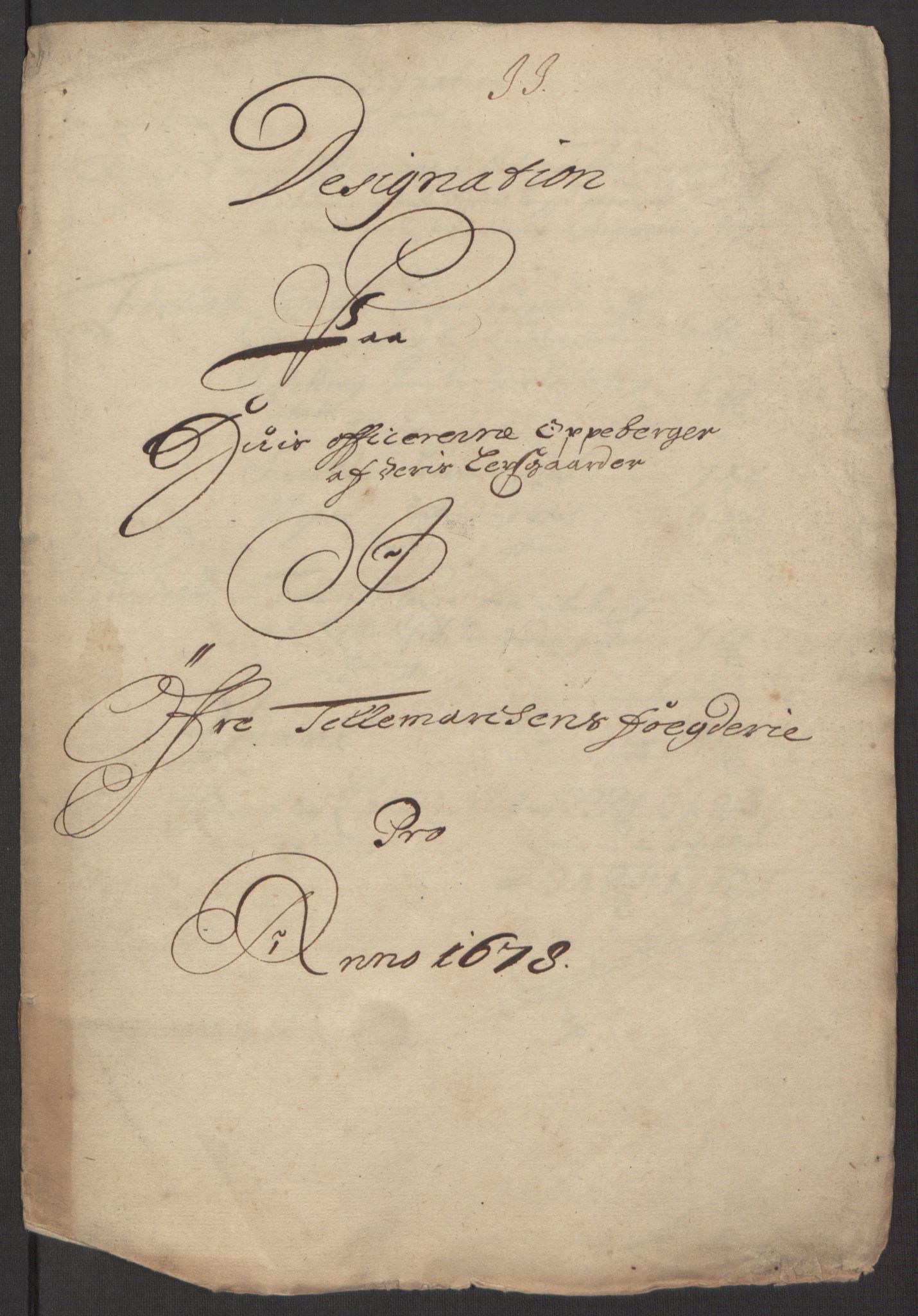 Rentekammeret inntil 1814, Reviderte regnskaper, Fogderegnskap, RA/EA-4092/R35/L2071: Fogderegnskap Øvre og Nedre Telemark, 1678, p. 164