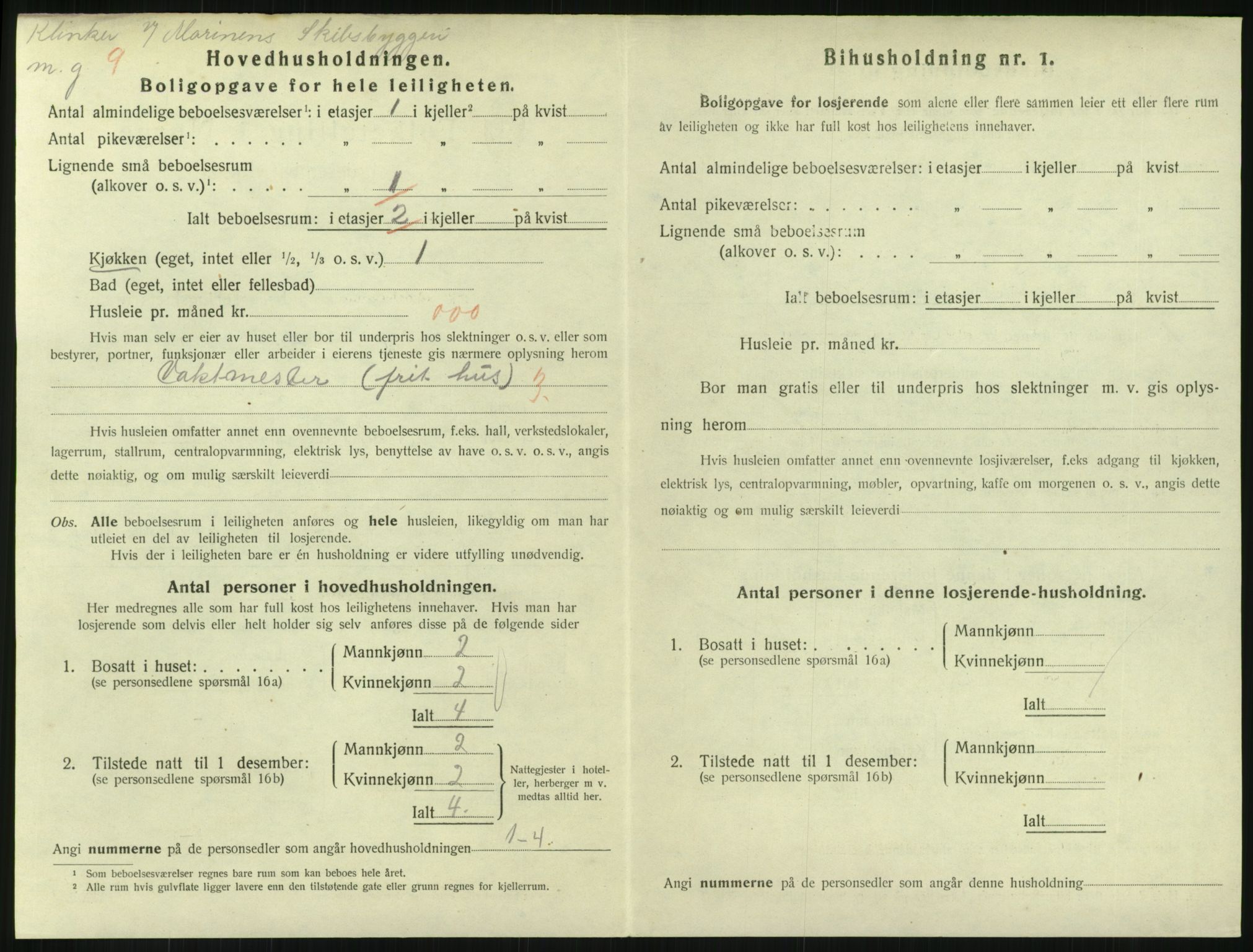 SAKO, 1920 census for Horten, 1920, p. 3136