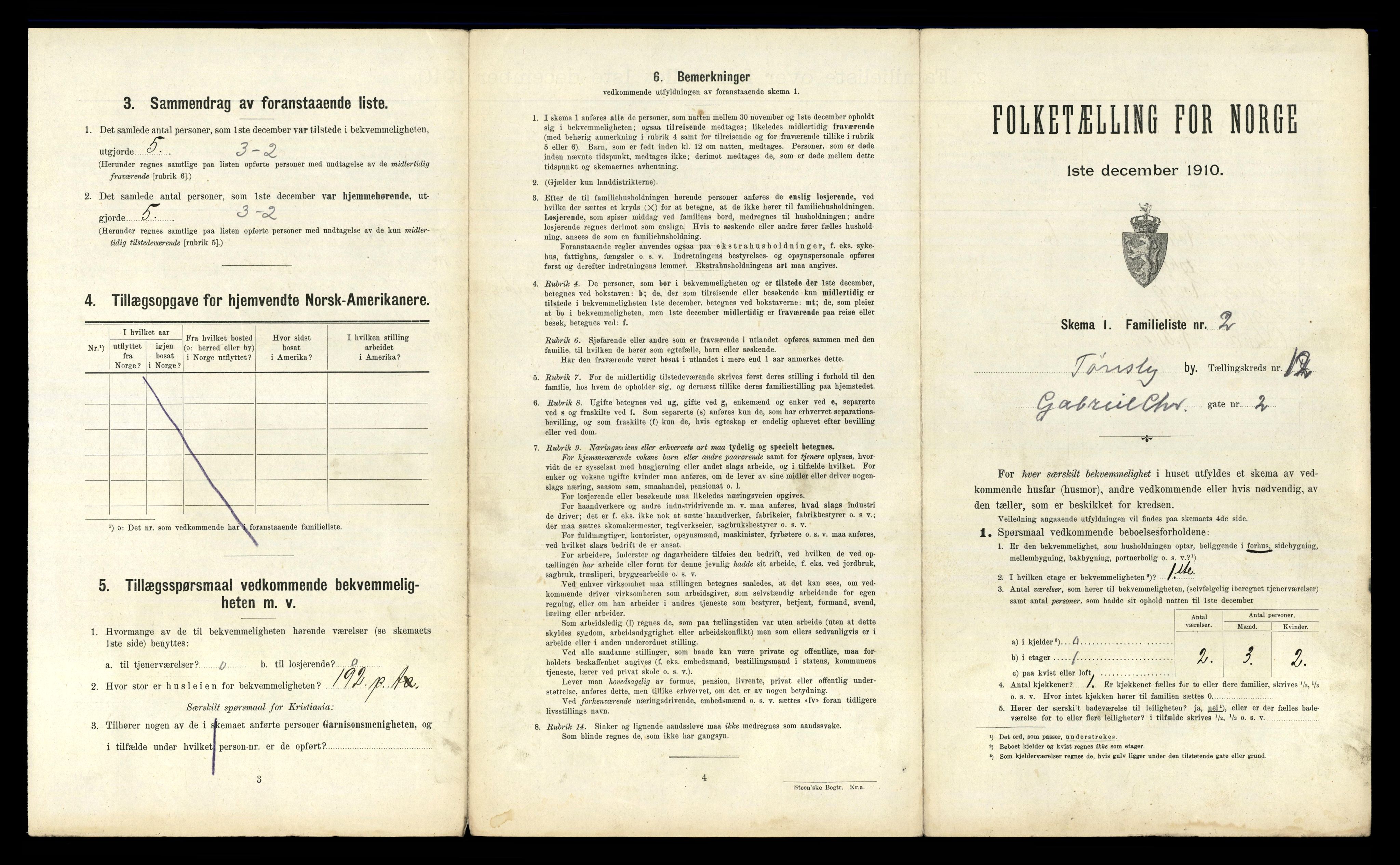 RA, 1910 census for Tønsberg, 1910, p. 5055