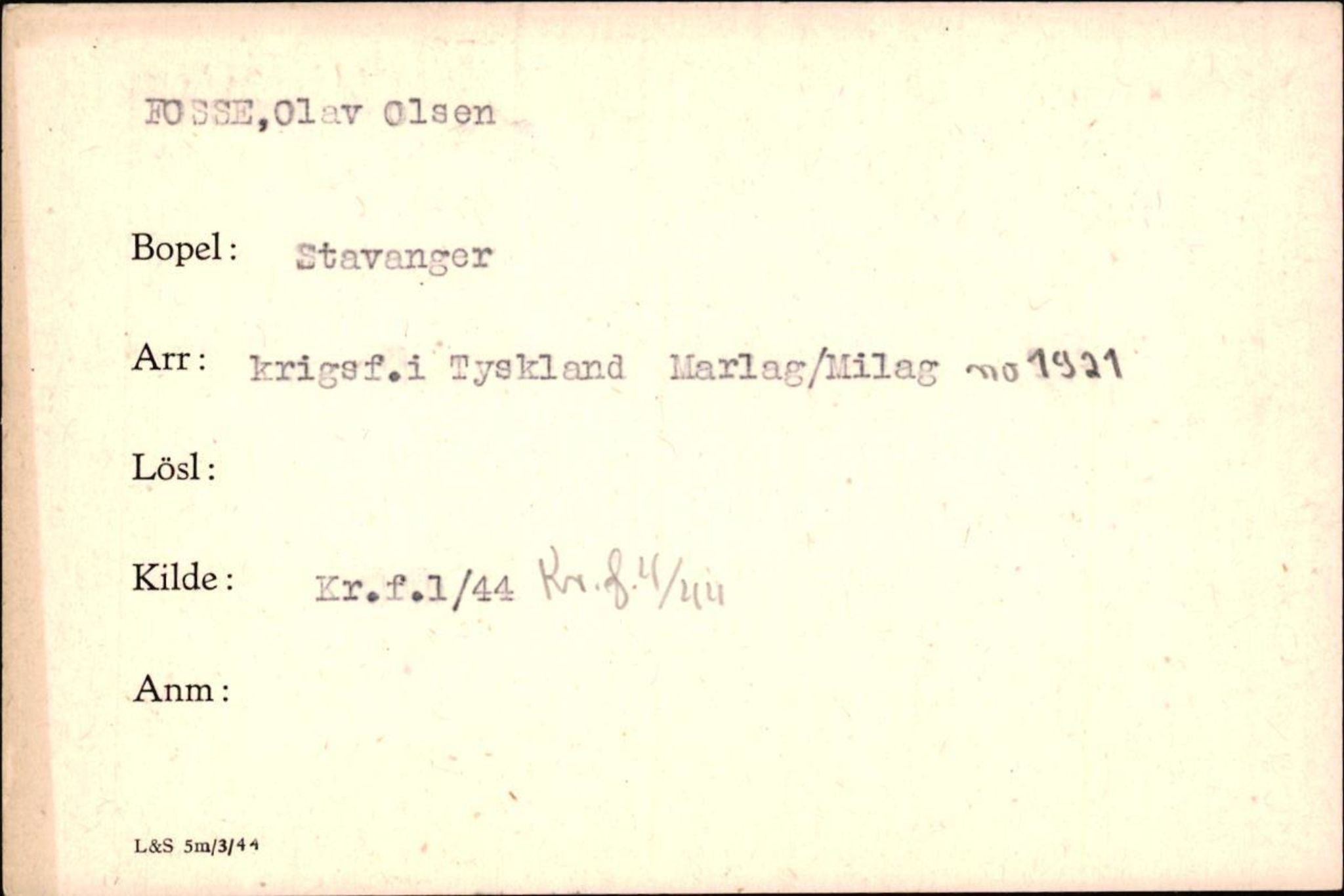 Forsvaret, Forsvarets krigshistoriske avdeling, AV/RA-RAFA-2017/Y/Yf/L0200: II-C-11-2102  -  Norske krigsfanger i Tyskland, 1940-1945, p. 277