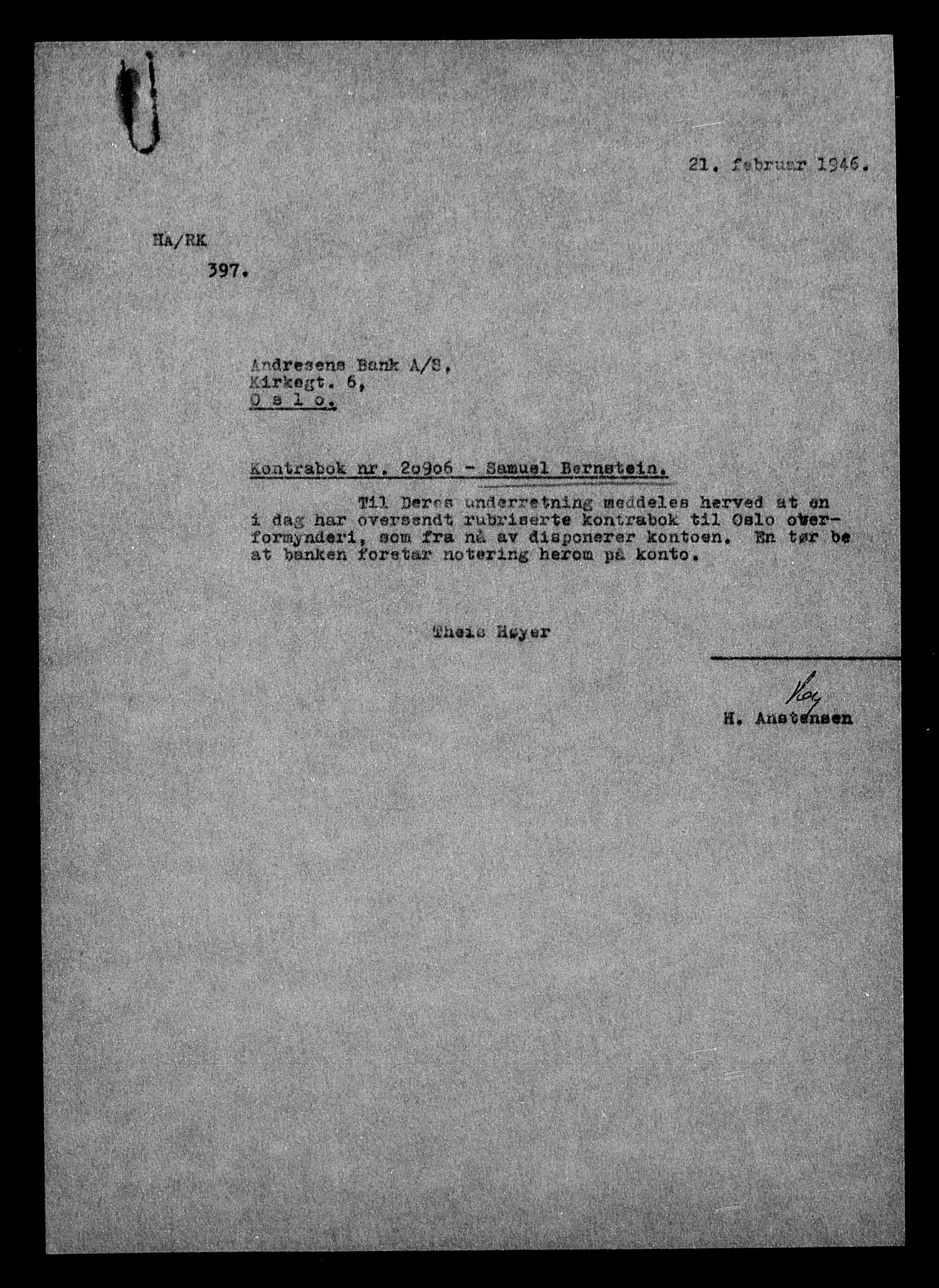 Justisdepartementet, Tilbakeføringskontoret for inndratte formuer, AV/RA-S-1564/H/Hc/Hcc/L0923: --, 1945-1947, p. 594