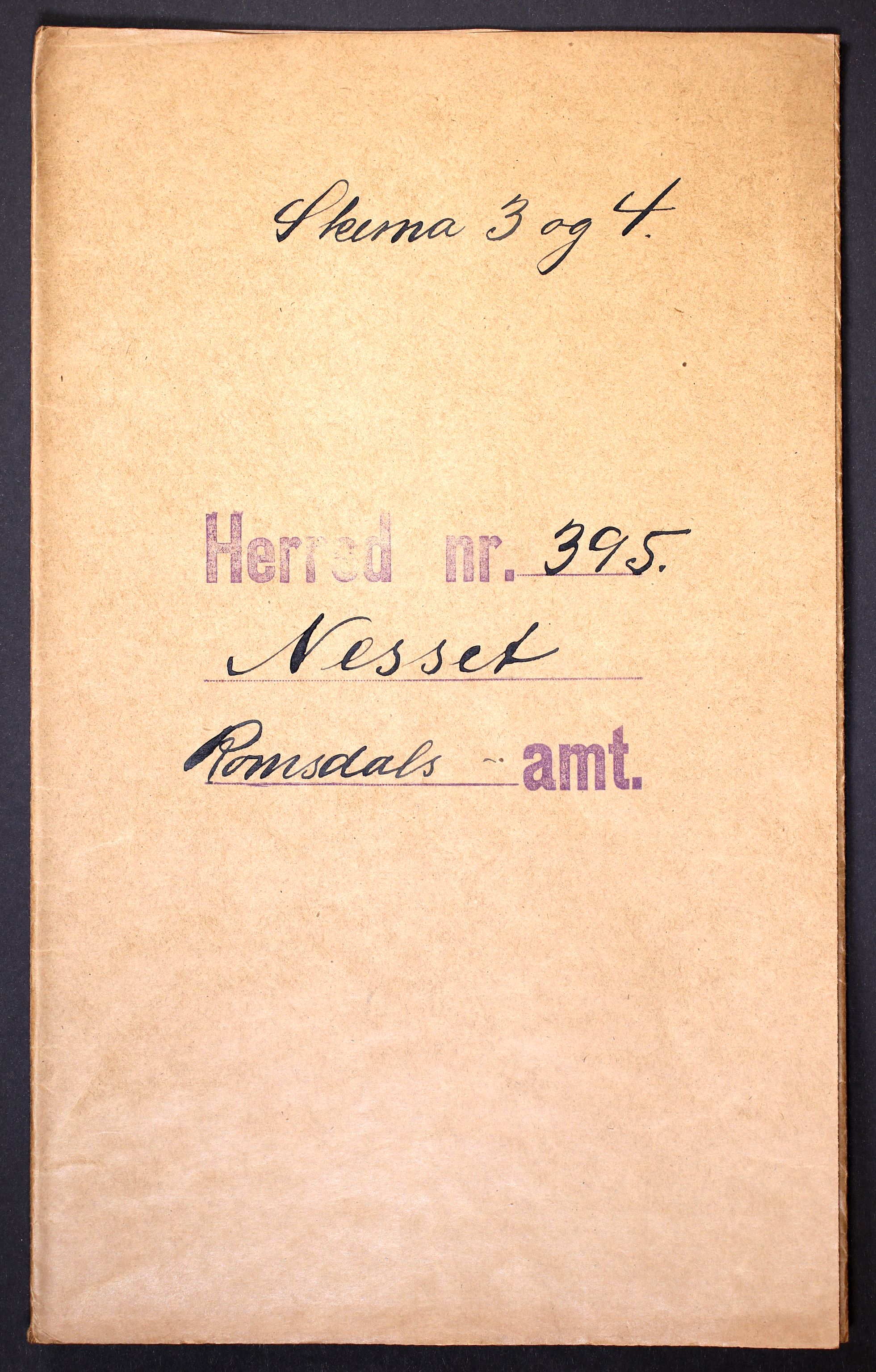 RA, 1910 census for Nesset, 1910, p. 1