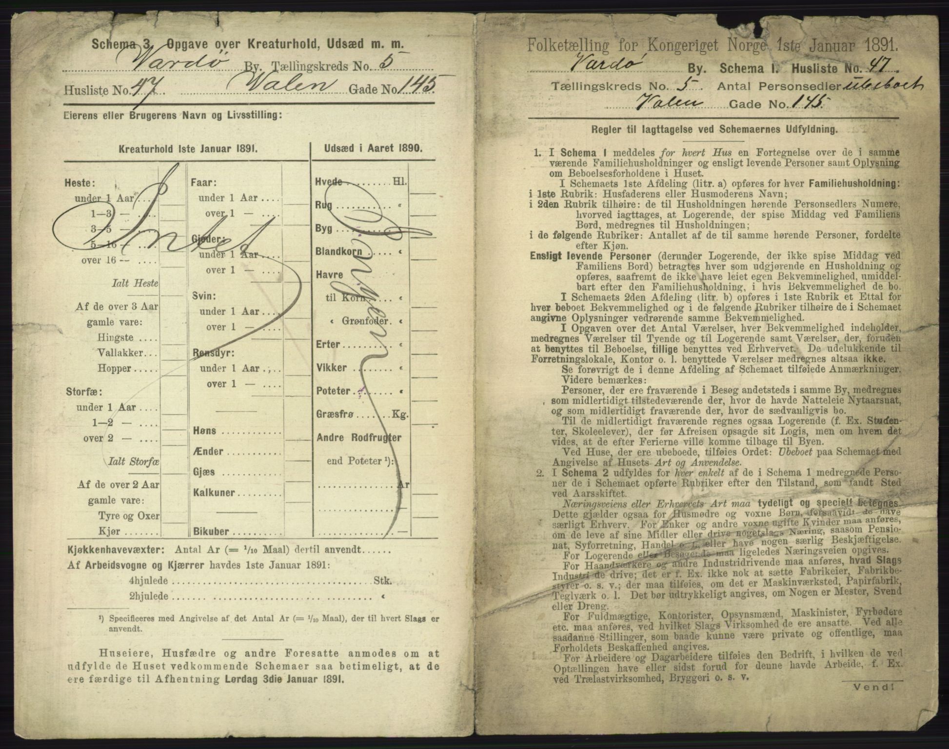 RA, 1891 census for 2002 Vardø, 1891, p. 2320